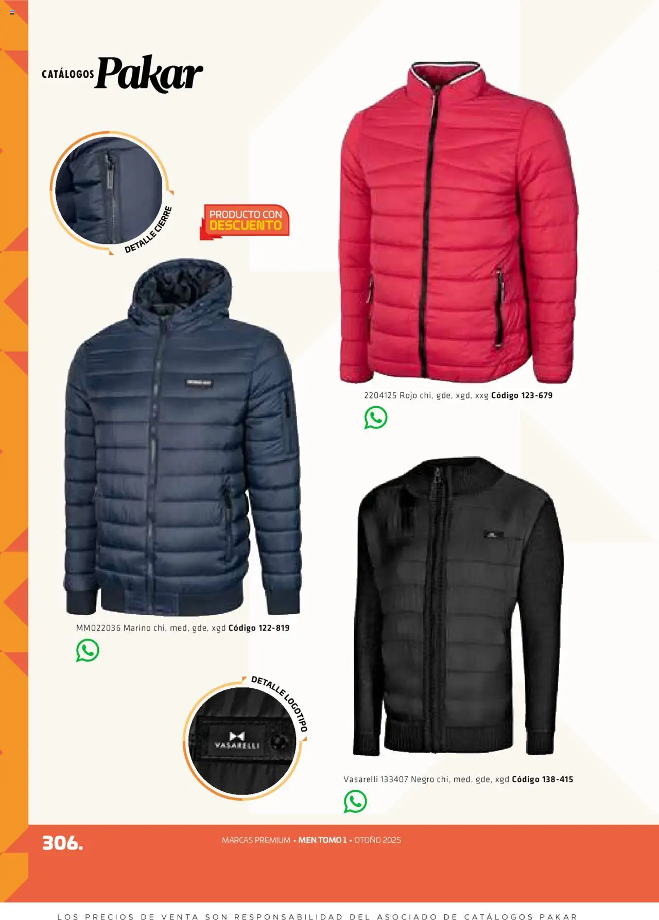 Nuevas ofertas de SC Pakar válidas en toda la República Mexicana desde el 29.08.2025. ¡Encuentra las mejores ofertas en SC Pakar - Catálogo Otoño Men Tomo 1! | Página: 306