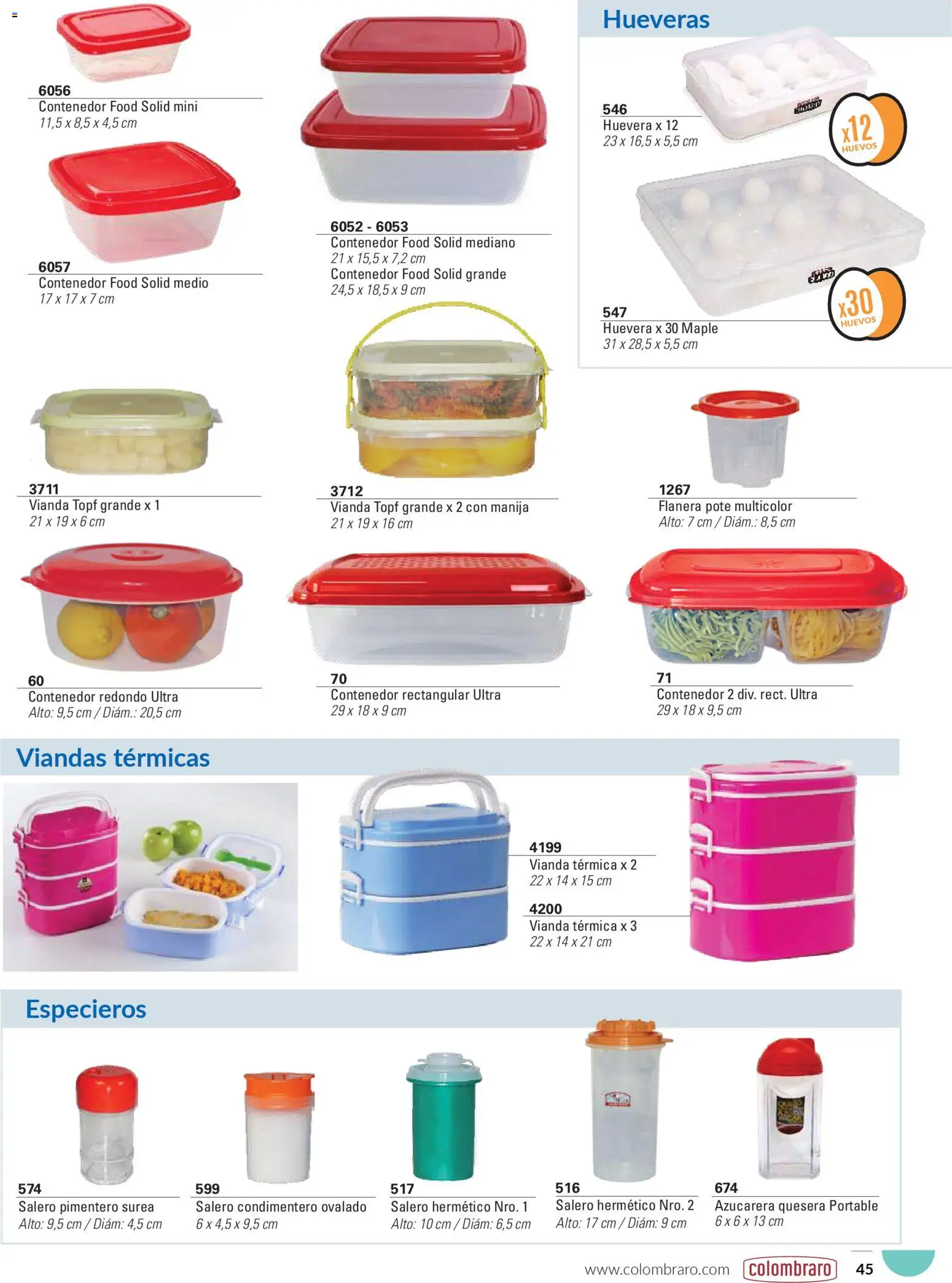 Colombraro catálogo │ válido desde el 26.01.2026 | Página: 45 | Productos: Flanera, Azucarera, Térmica, Huevos