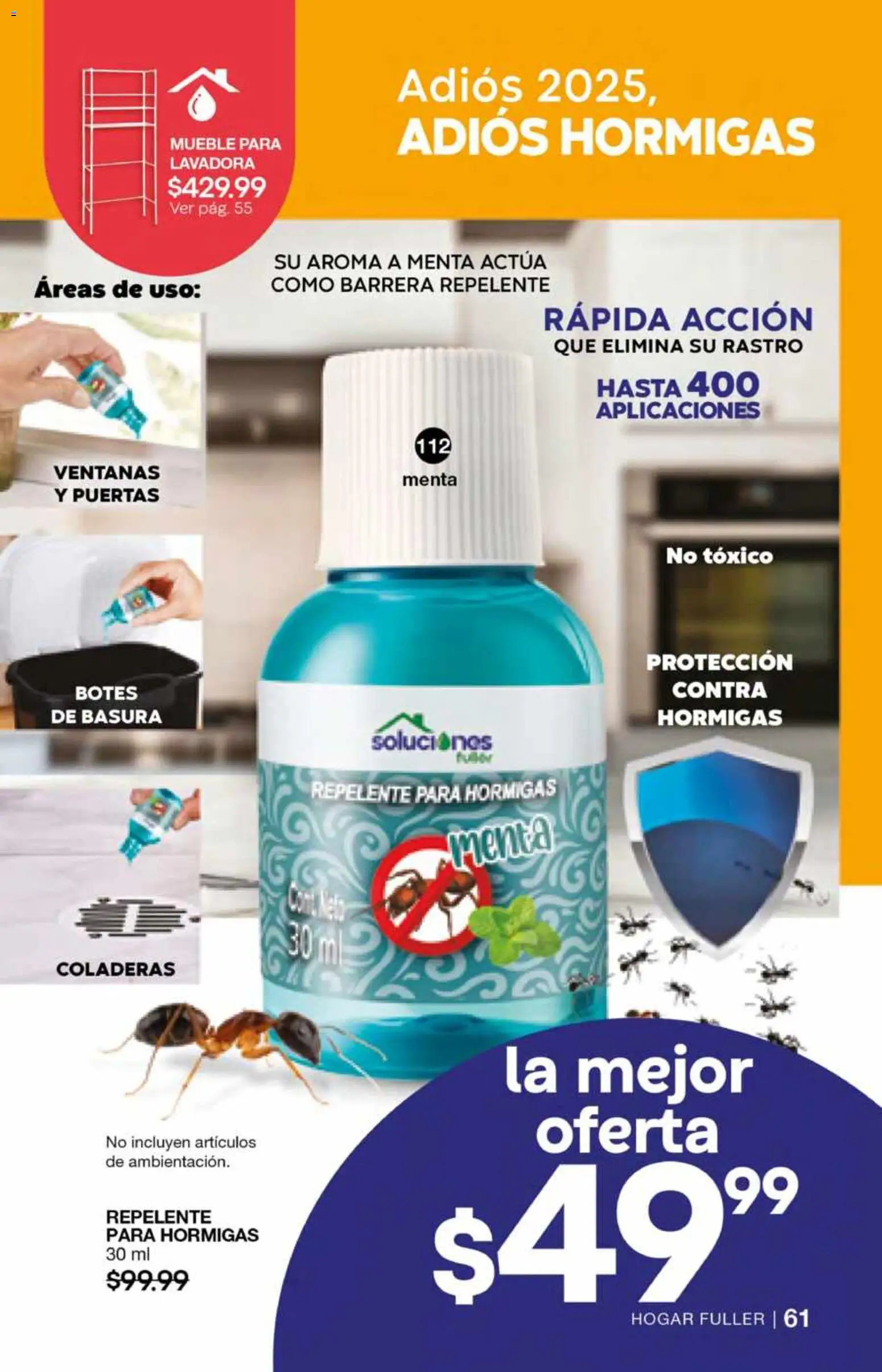 Nuevas ofertas de Fuller válidas en toda la República Mexicana desde el 26.11.2025. ¡Encuentra las mejores ofertas en Fuller campaña 17 2025! | Página: 63 | Productos: Repelente, Lavadora