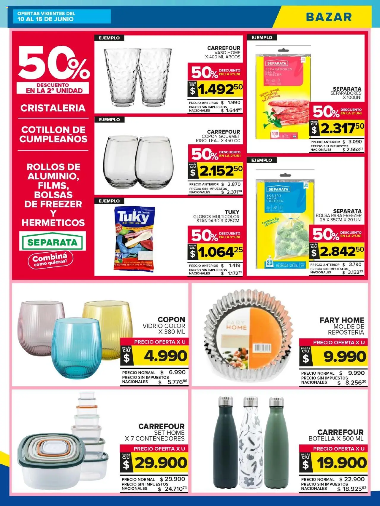Carrefour Maxi catálogo │ válido desde el 10.06.2025 | Página: 24 | Productos: Bolsa, Botella, Molde, Té
