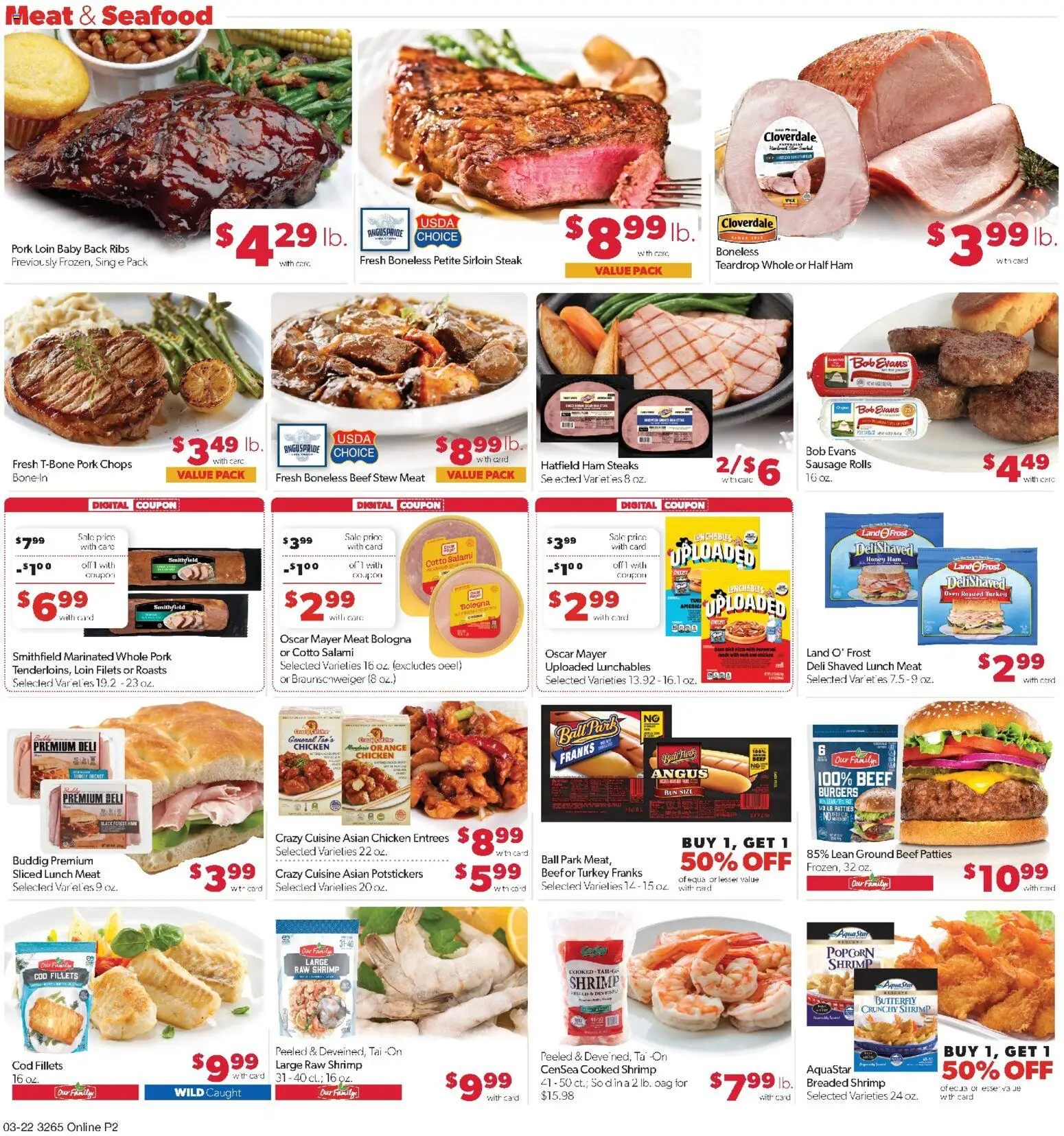 Family Fare Weekly Ad - SD - valid from 22.03.2026 | Page: 6 | Products: Pizza, Pork, Beef, Sausage