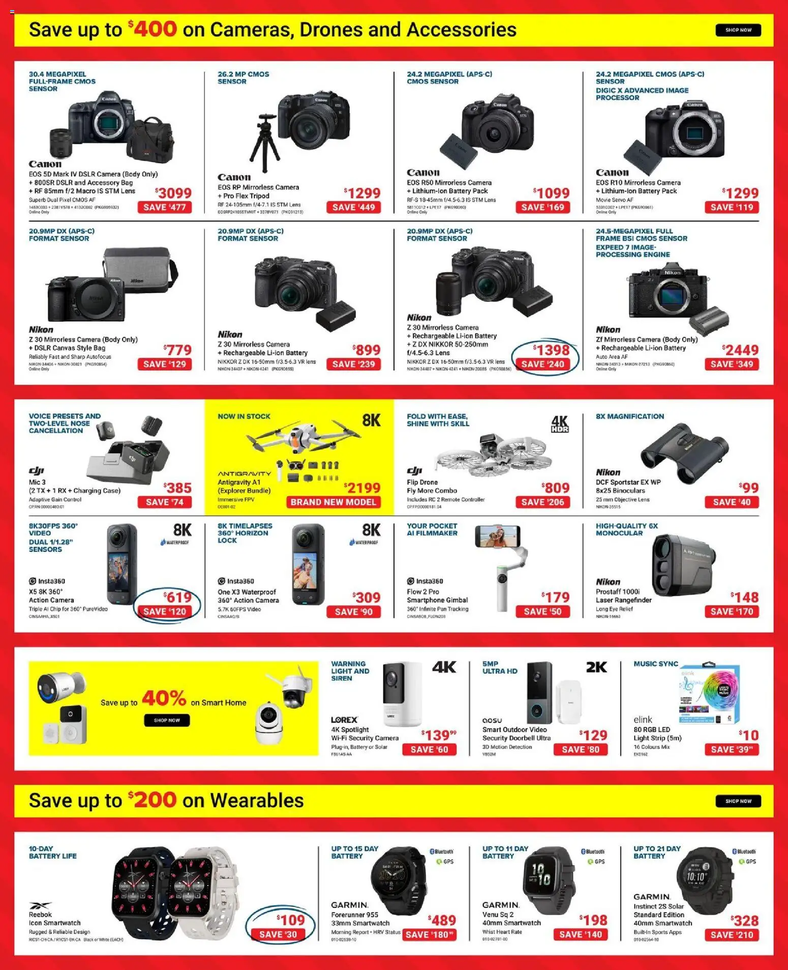 Visions flyer valid from 19.12.2025 | Page: 11 | Products: Video, Camera, Smartwatch, Battery