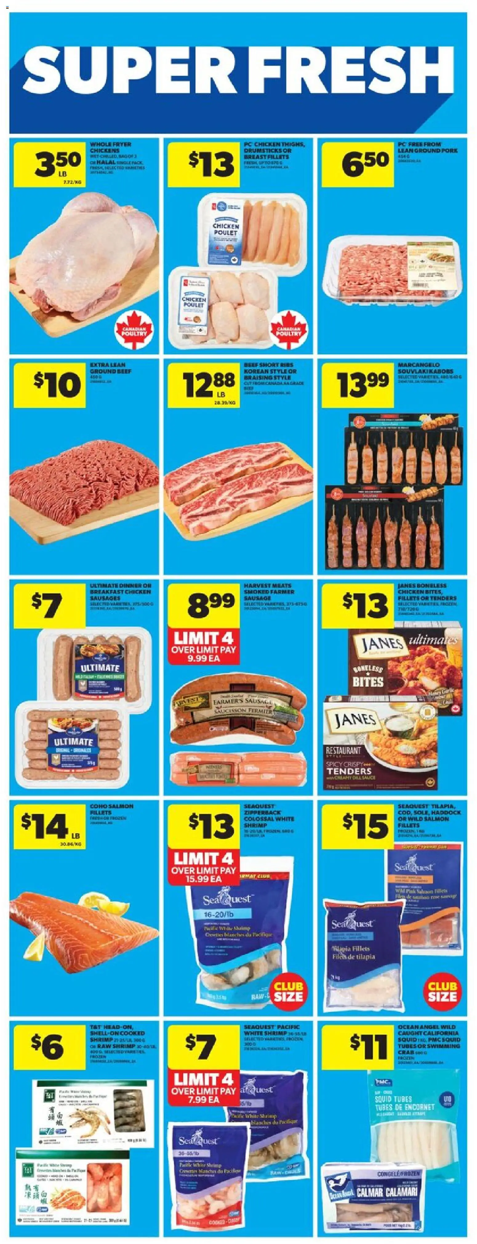 Real Canadian Superstore flyer valid from 08.01.2026 | Page: 21 | Products: PC, Fryer, Chicken, Pork