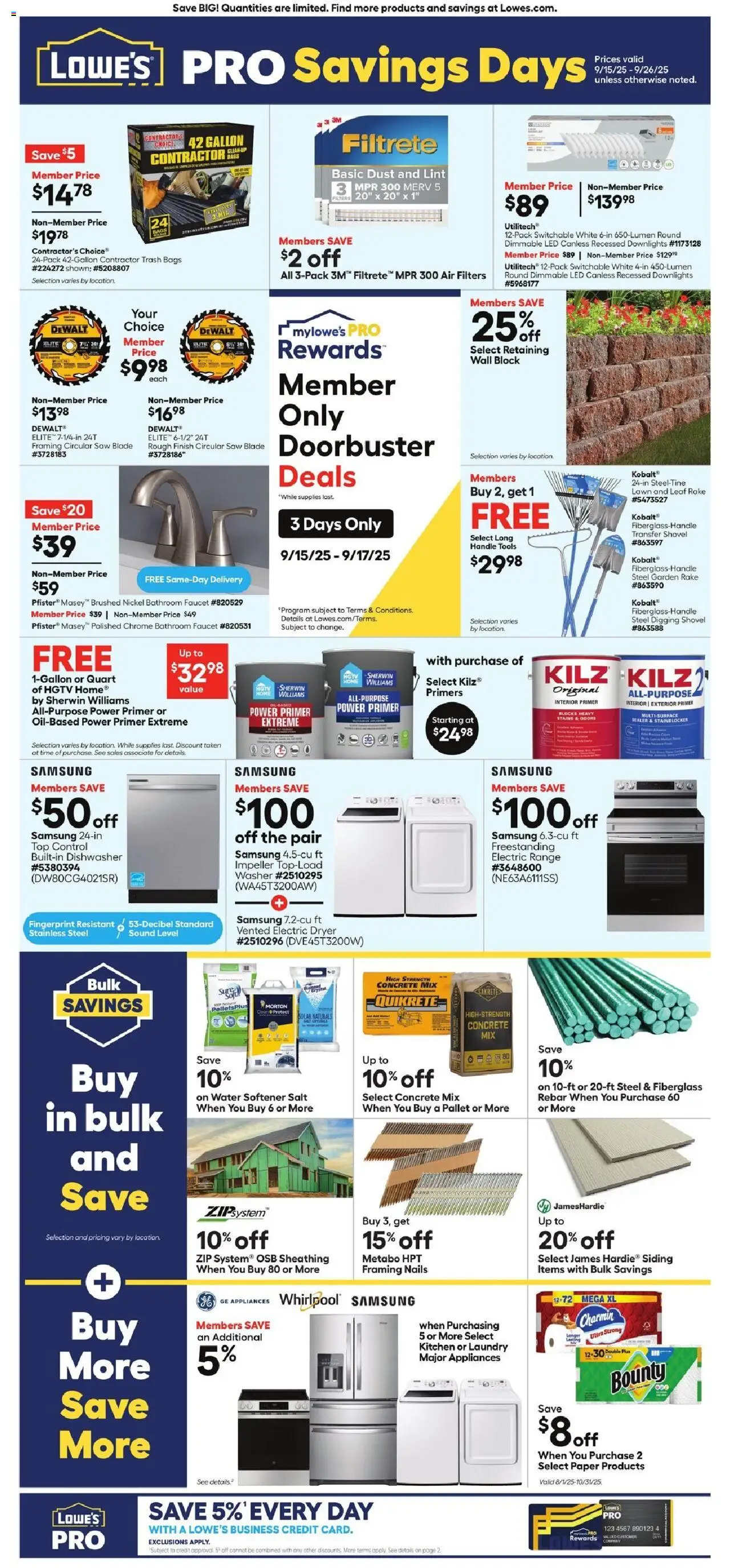 Lowe's Weekly Ad - FL - valid from 15.09.2025 | Page: 1