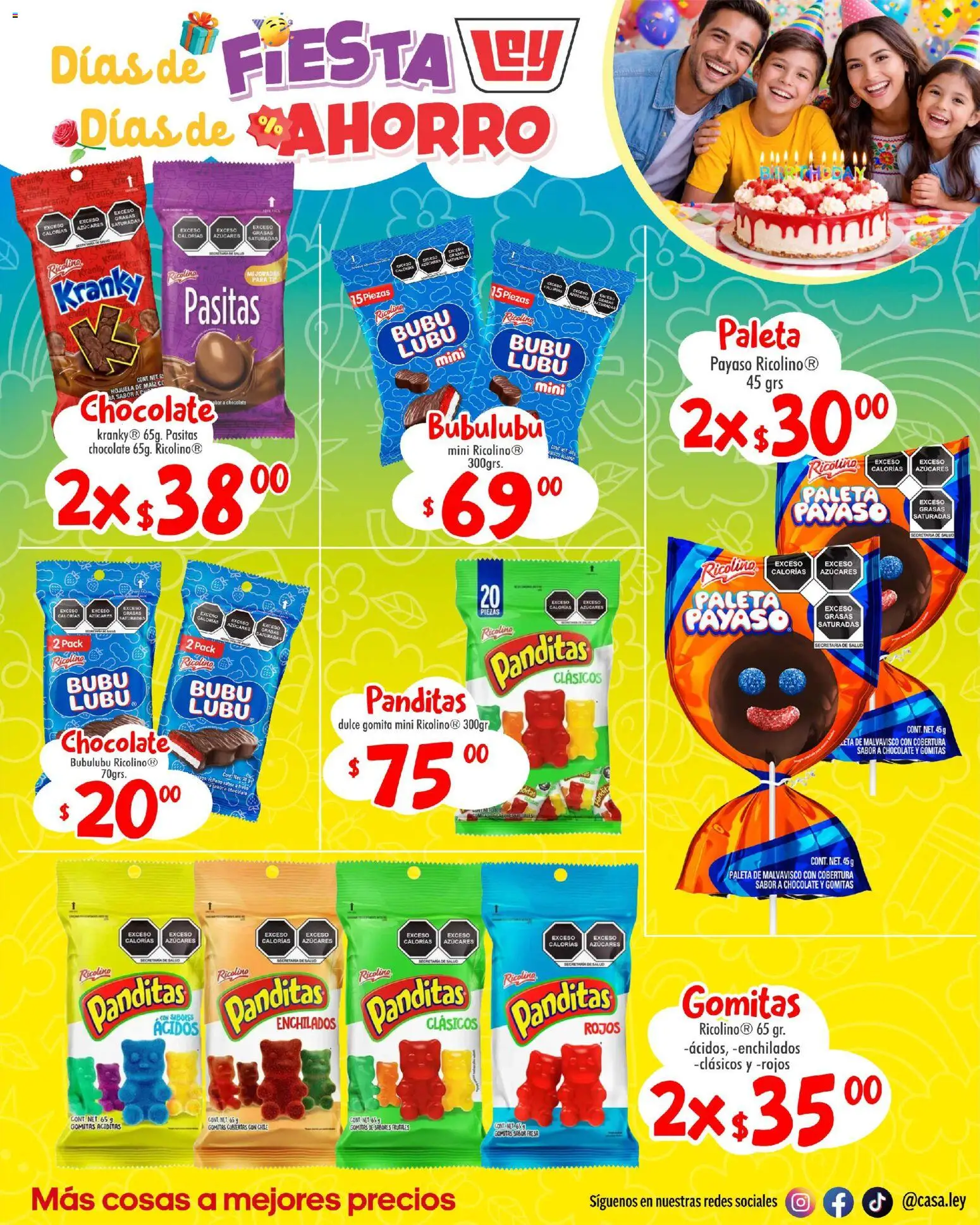 Nuevas ofertas de Casa Ley válidas en toda la República Mexicana desde el 17.04.2026. ¡Encuentra las mejores ofertas en Casa Ley folleto Frontera suple Día del Niño! | Página: 2 | Productos: Paleta, Chocolate, Gomitas