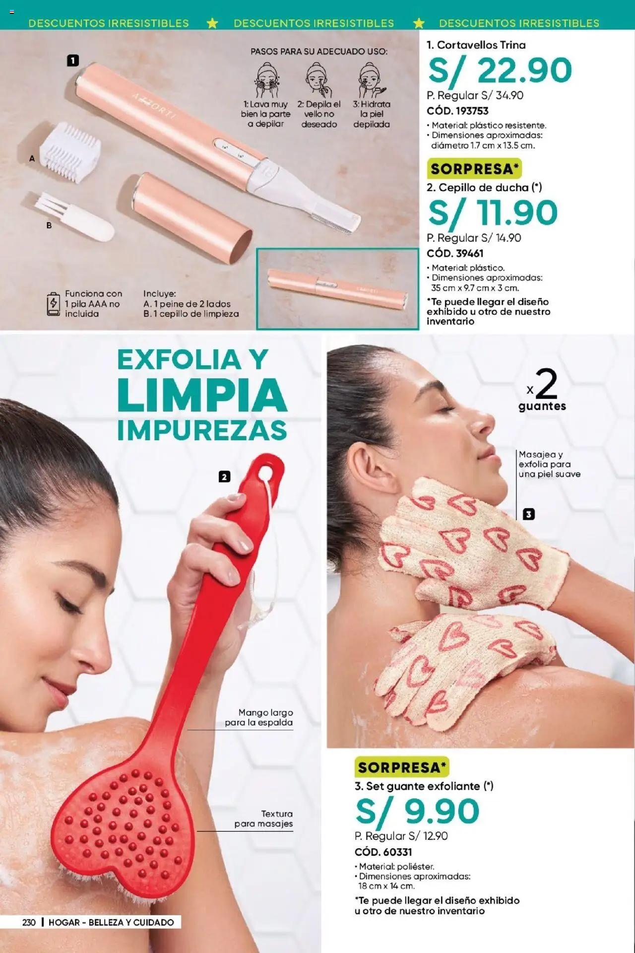 Catálogo Azzorti válido desde 17.06.2025 | Página: 232 | Productos: Exfoliante, Ducha, Té, Guantes