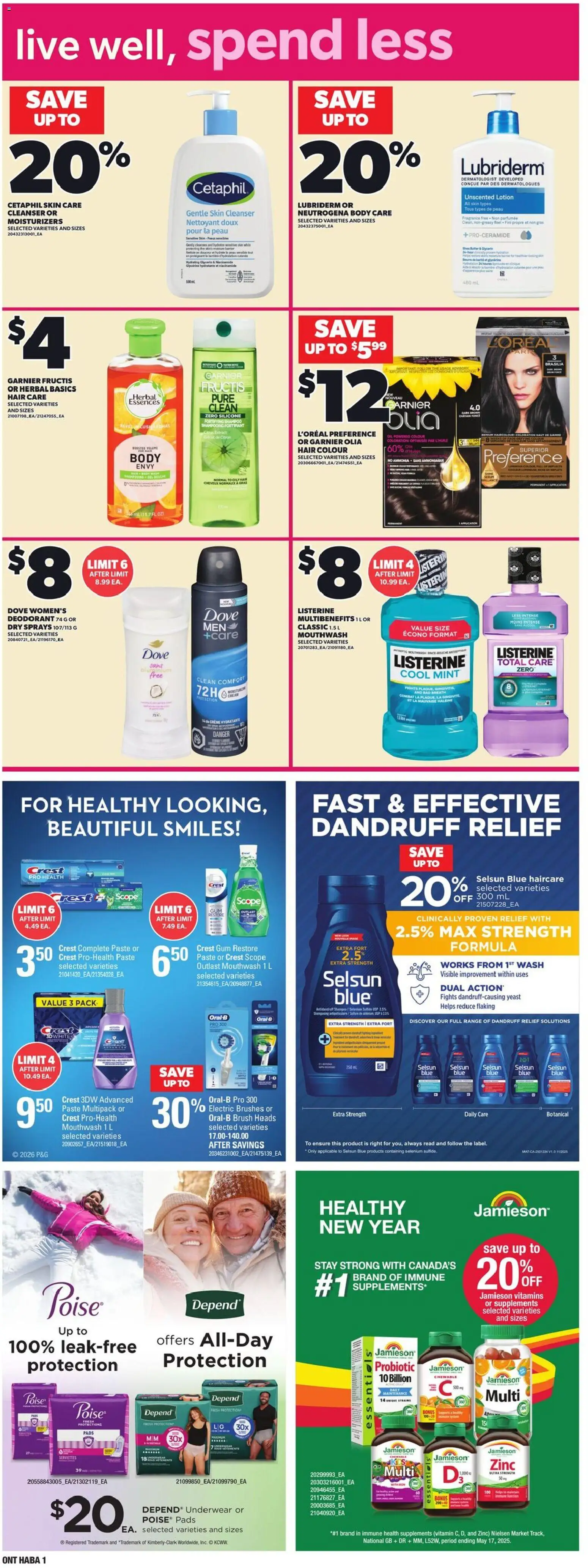 Independent Grocer flyer valid from 08.01.2026 | Page: 14 | Products: Brush, Deodorant, Mouthwash, Butter