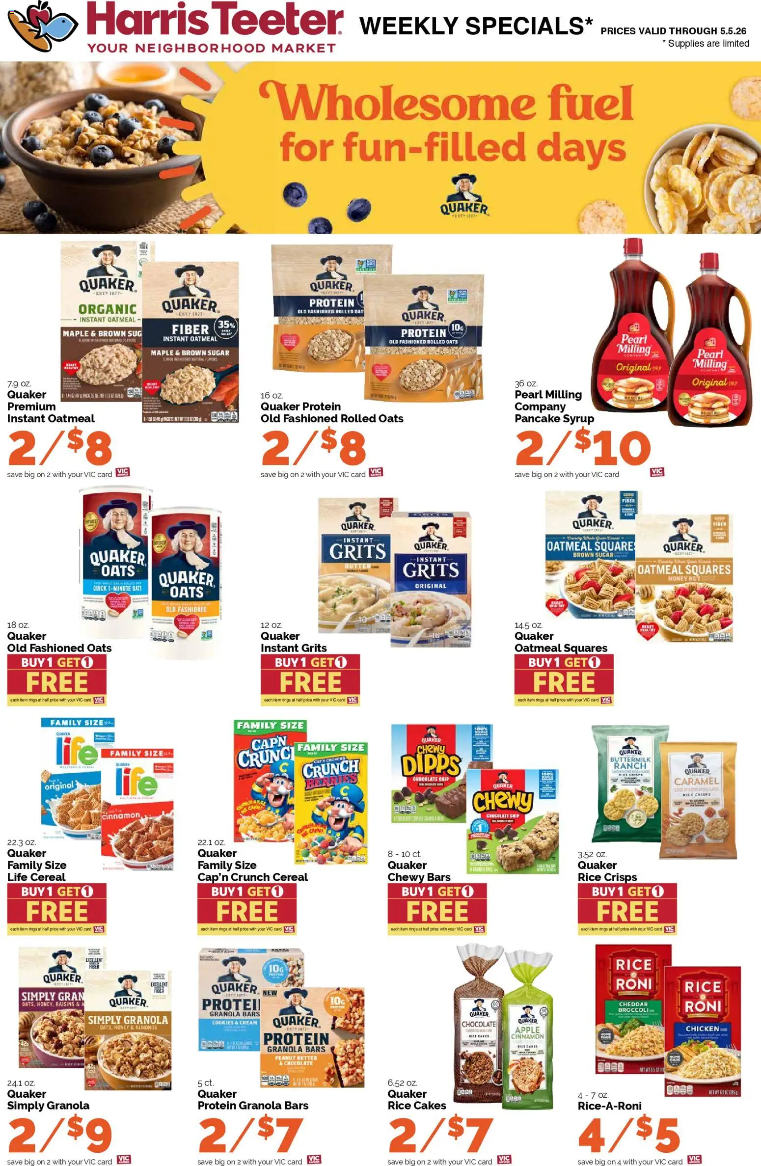 Harris Teeter Weekly Ad - NC - valid from 29.04.2026 | Page: 12 | Products: Cream, Cookies, Sugar, Chocolate Chip