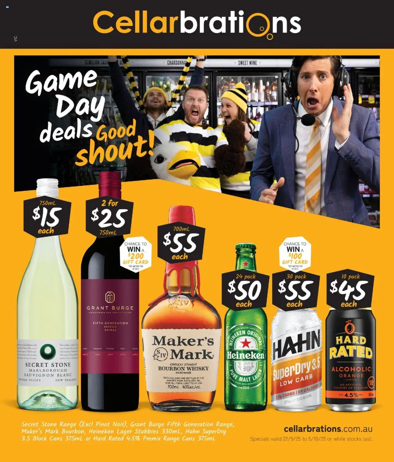 Cellarbrations catalogue - valid from 22.09.2025 | Page: 1 | Products: Handmade, Wine, Bourbon, Game