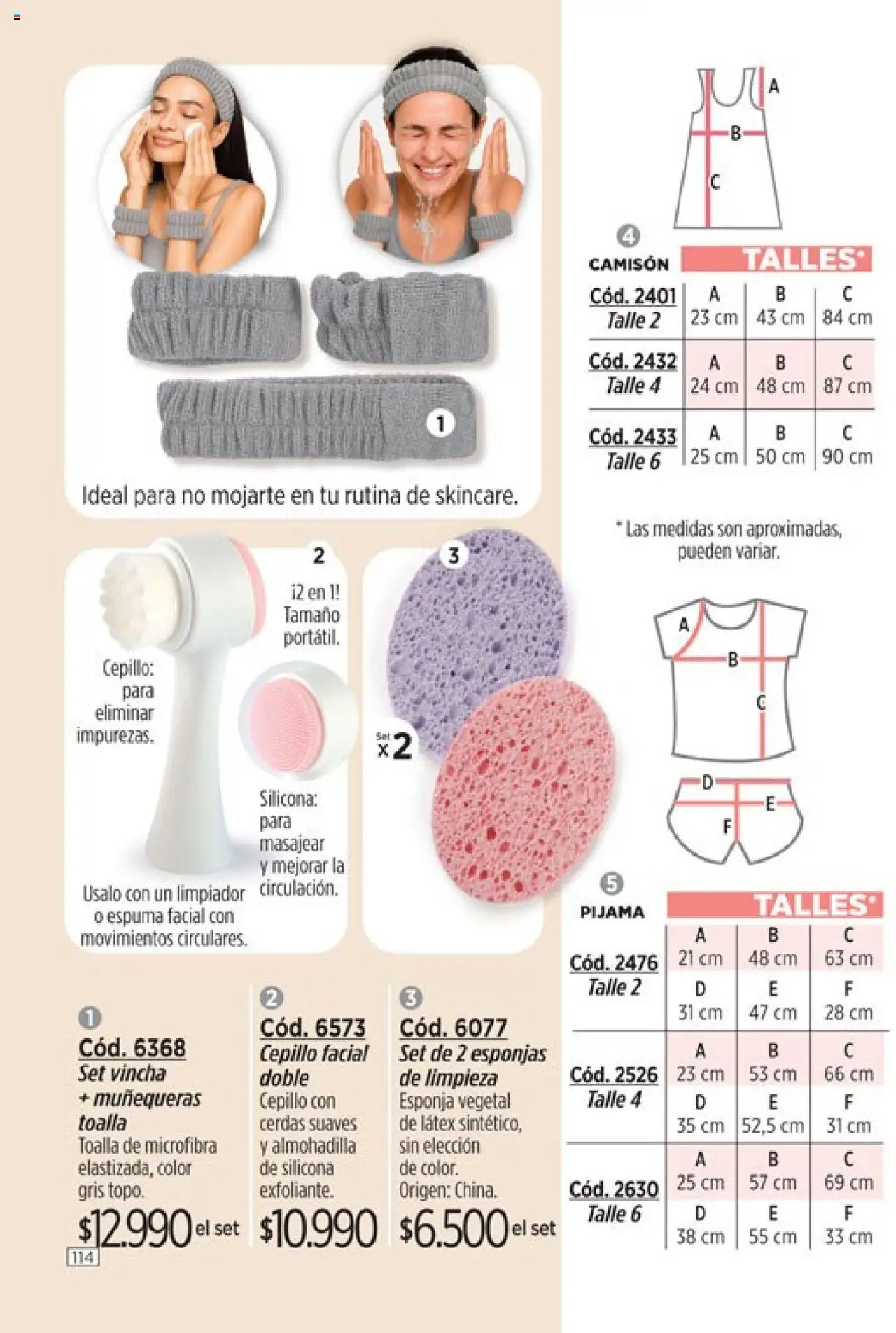 Catálogo Amodil Campaña 14 │ válido desde el 19.08.2025 | Página: 114 | Productos: Toalla, Camisón, Cepillo, Pijama