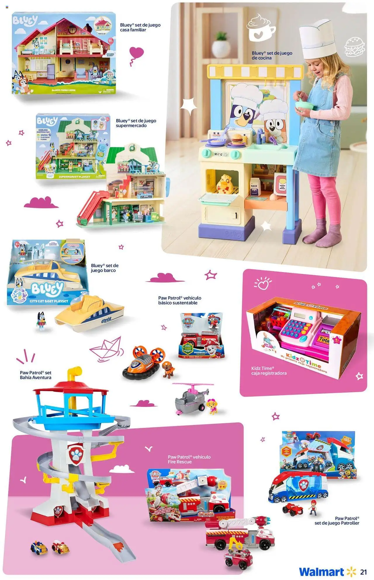 Nuevas ofertas de Walmart válidas en toda la República Mexicana desde el 20.09.2025. ¡Encuentra las mejores ofertas en Walmart - Folleto Juguetilandia! | Página: 21 | Productos: Juego, Cocina, Caja