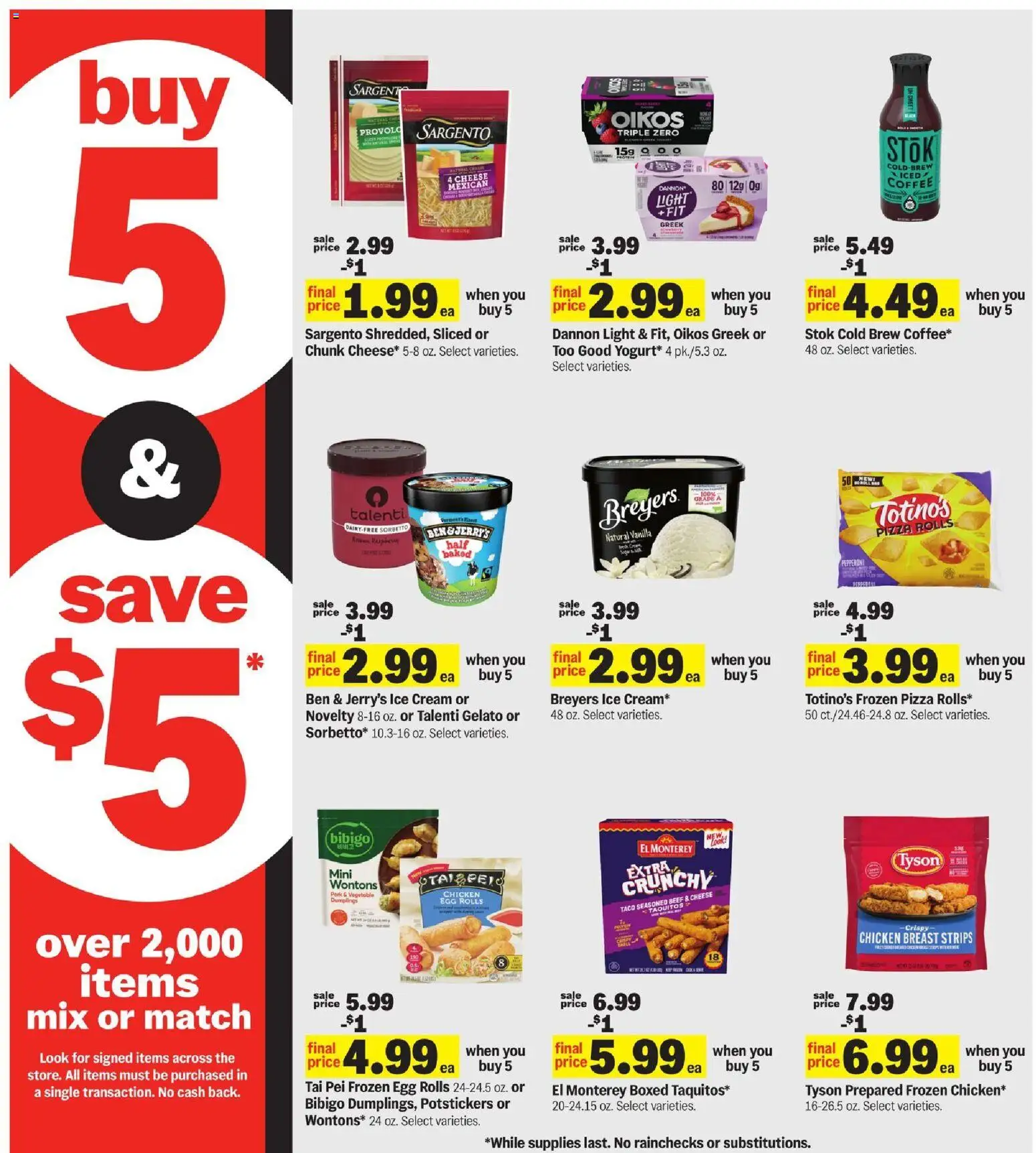 Meijer Weekly Ad - MI - valid from 25.03.2026 | Page: 7 | Products: Pork, Beef, Cream, Ice cream