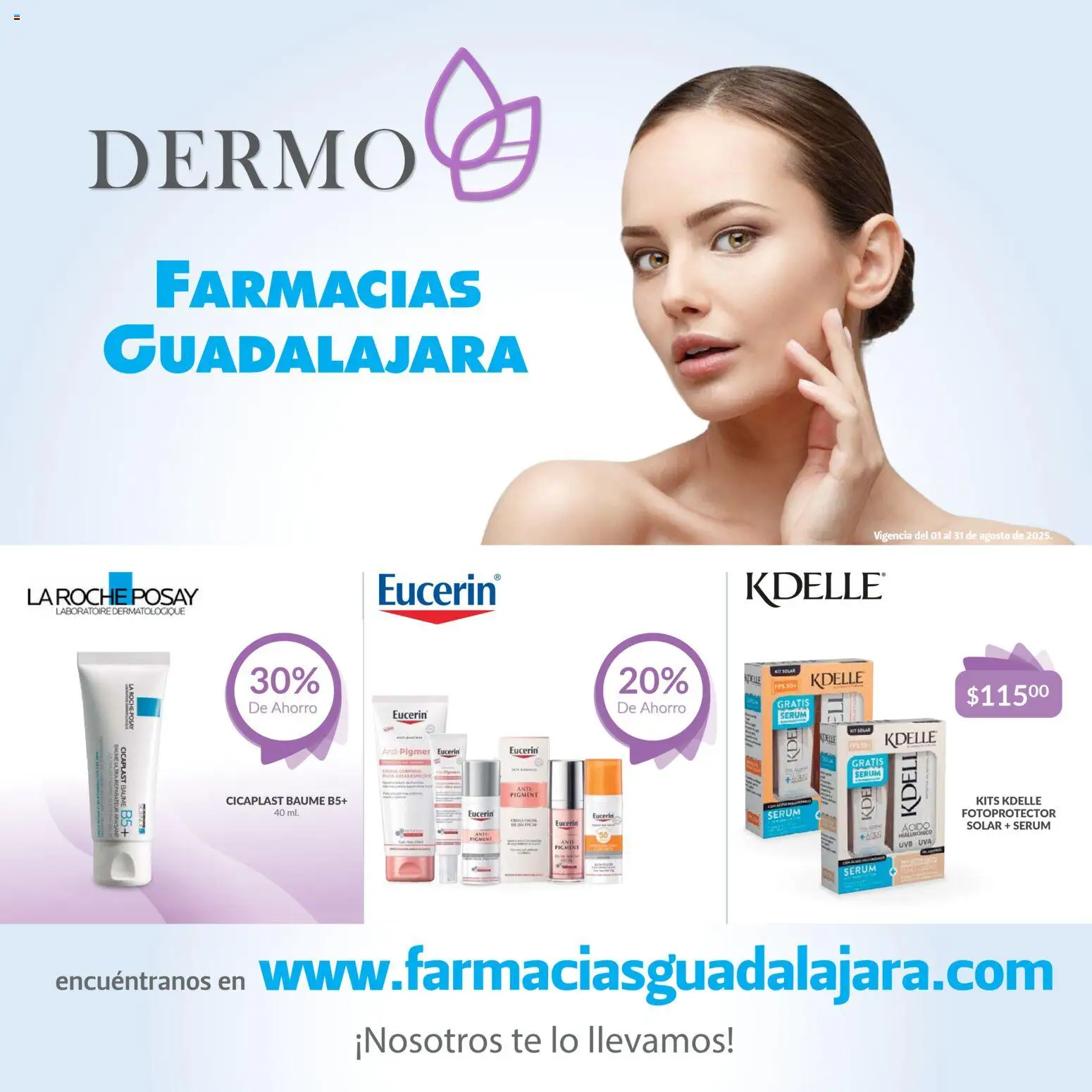 Nuevas ofertas de Farmacia Guadalajara válidas en toda la República Mexicana desde el 01.01.2026. ¡Encuentra las mejores ofertas en Farmacia Guadalajara catálogo Dermo! | Página: 1
