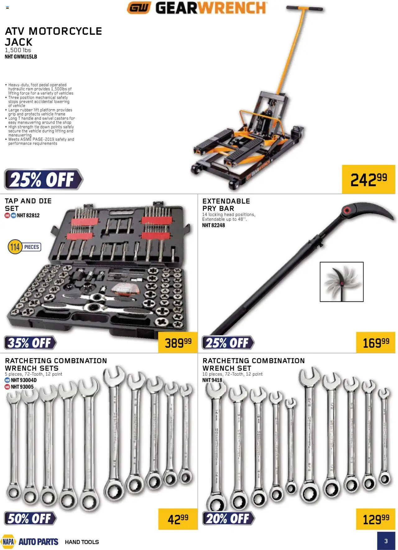 NAPA Auto Parts flyer valid from 01.10.2025 | Page: 3