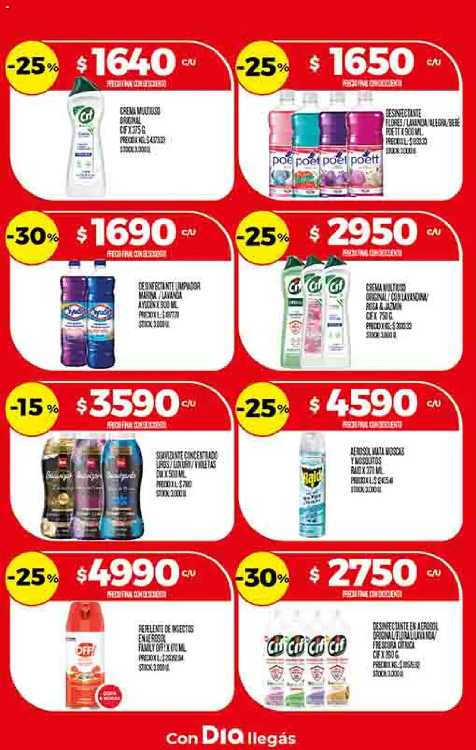 Supermercado DIA Ofertas │ válido desde el 18.02.2026 | Página: 25 | Productos: Mata moscas, Repelente, Desinfectante, Crema