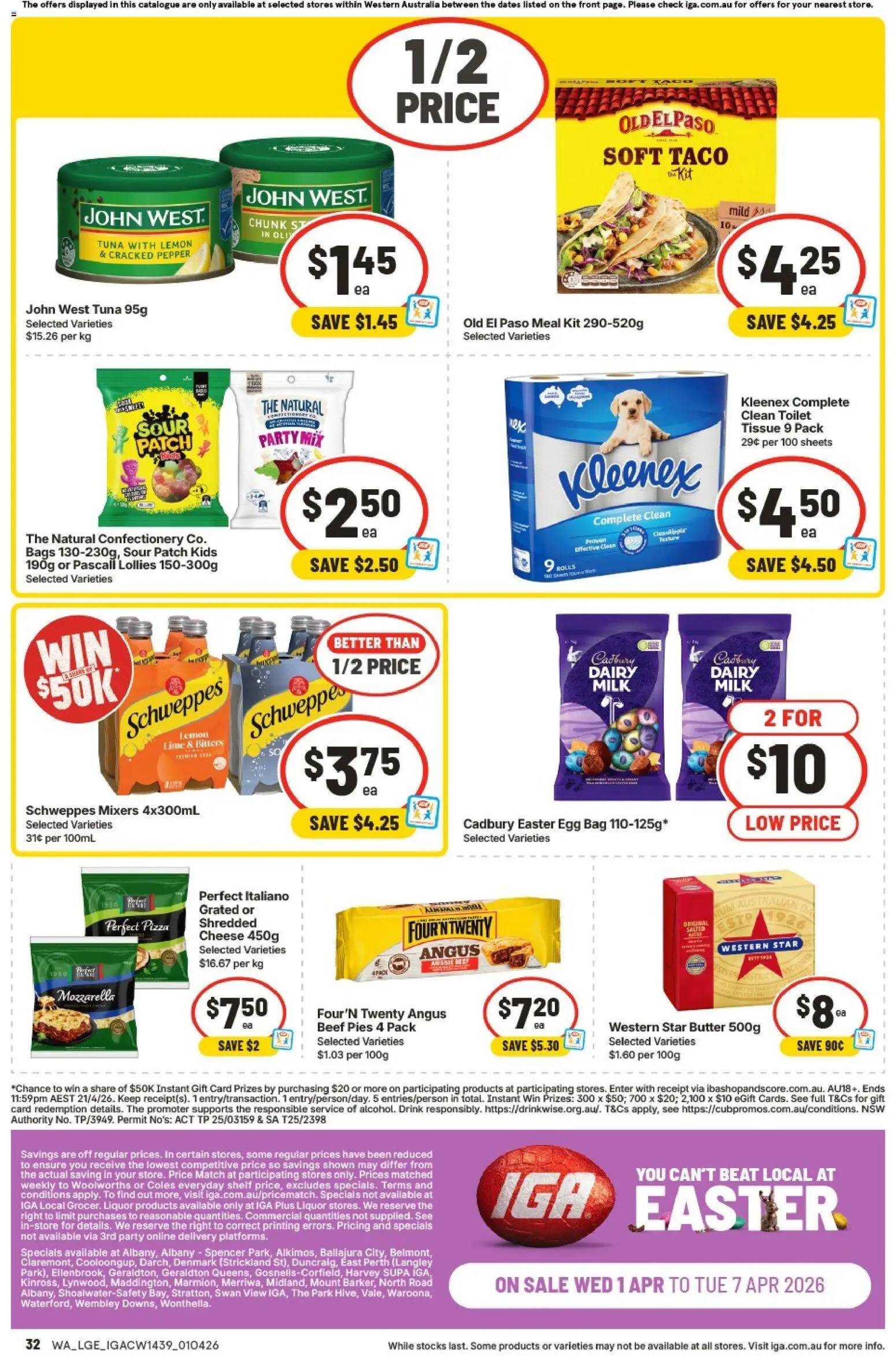 IGA catalogue - valid from 01.04.2026 | Page: 33 | Products: Shelf, Toilet, Cheese, Tuna