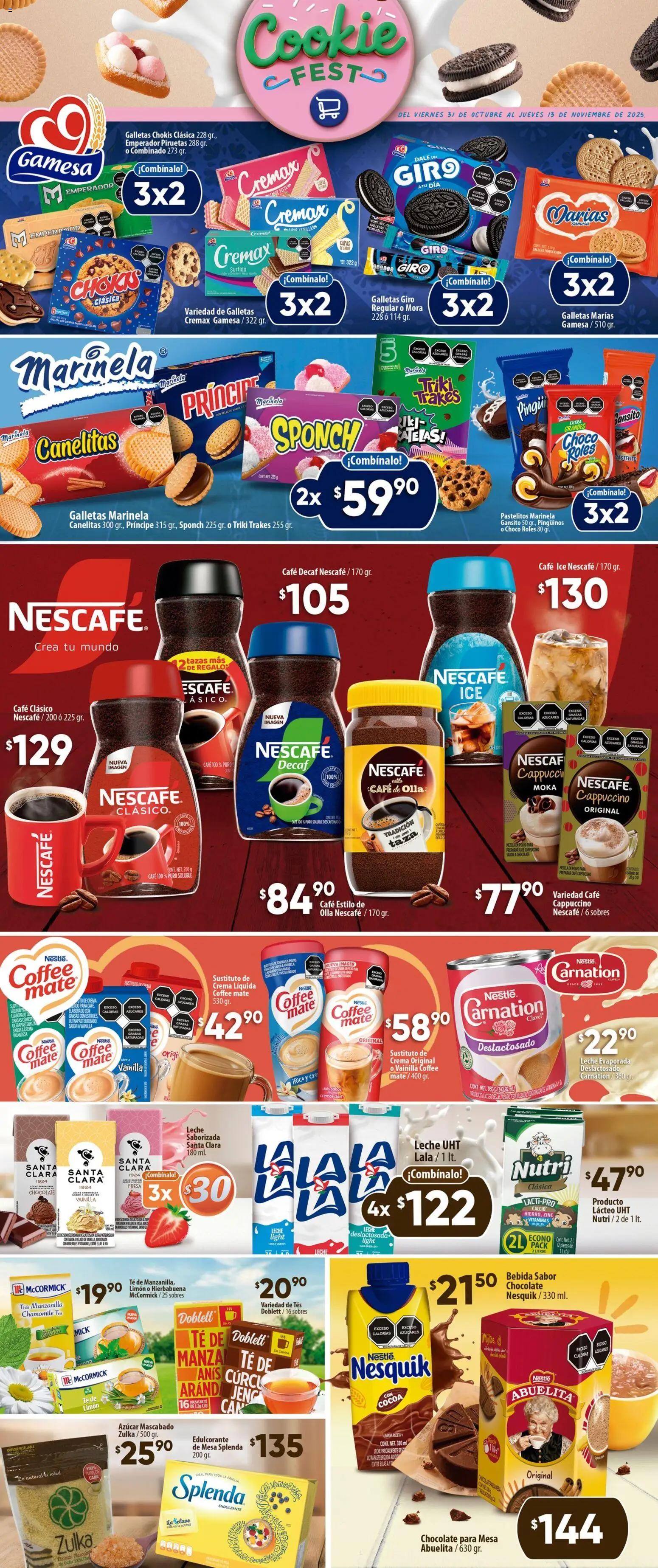 Nuevas ofertas de Calimax válidas en toda la República Mexicana desde el 31.10.2025. ¡Encuentra las mejores ofertas en Calimax folleto! | Página: 3 | Productos: Taza, Limón, Té, Polvo