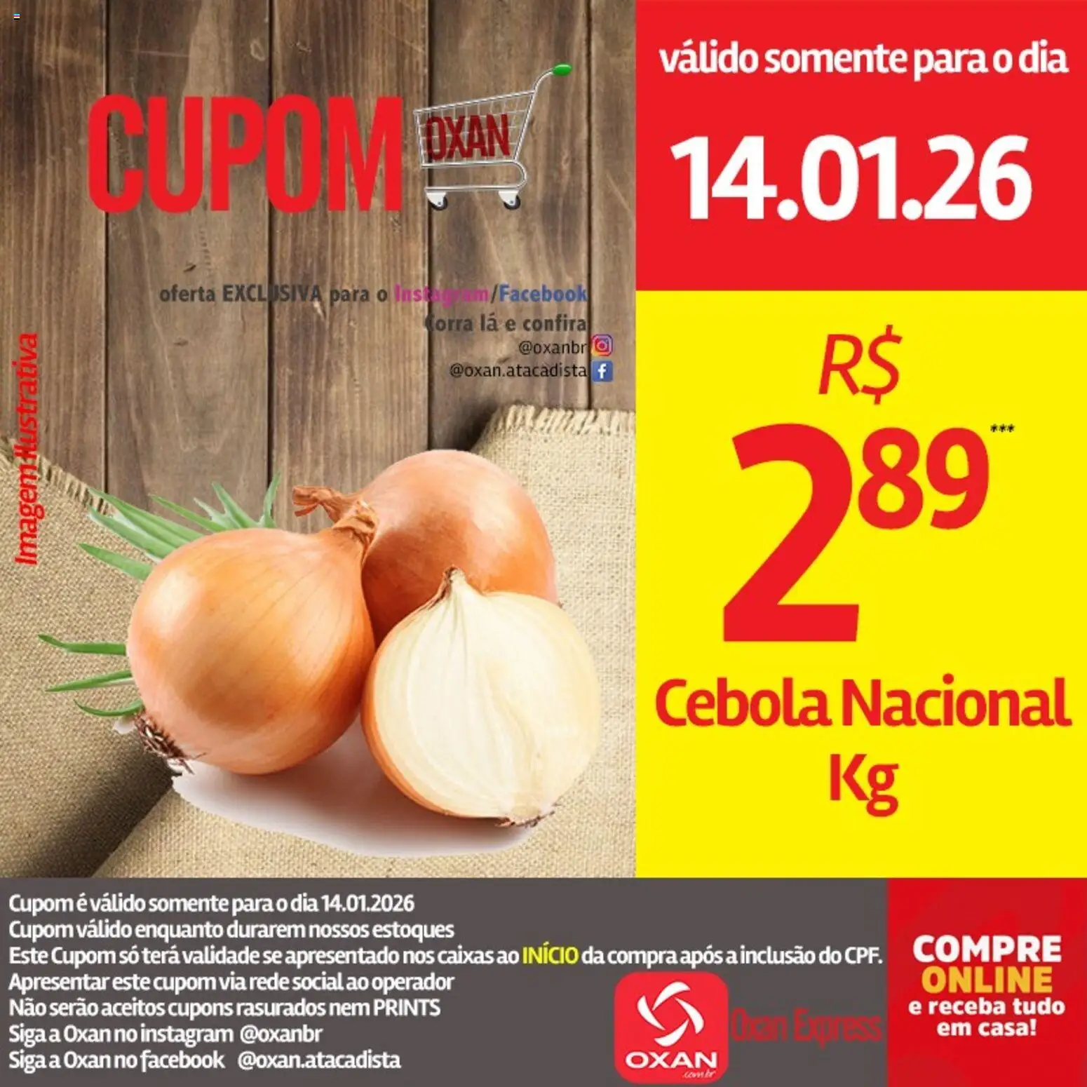 Oxan Atacadista Folheto - válido de 14.01.2026 | Página: 19 | Produtos: Cebola