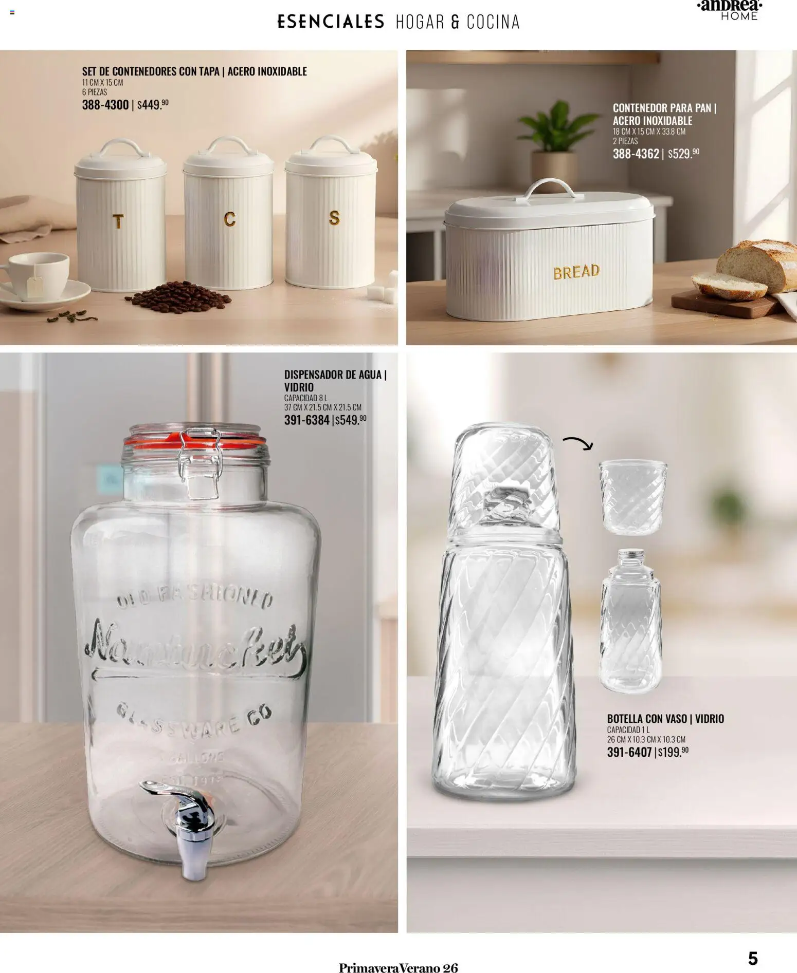 Nuevas ofertas de Andrea válidas en toda la República Mexicana desde el 25.01.2026. ¡Encuentra las mejores ofertas en Andrea catálogo Tu hogar esta primavera! | Página: 5