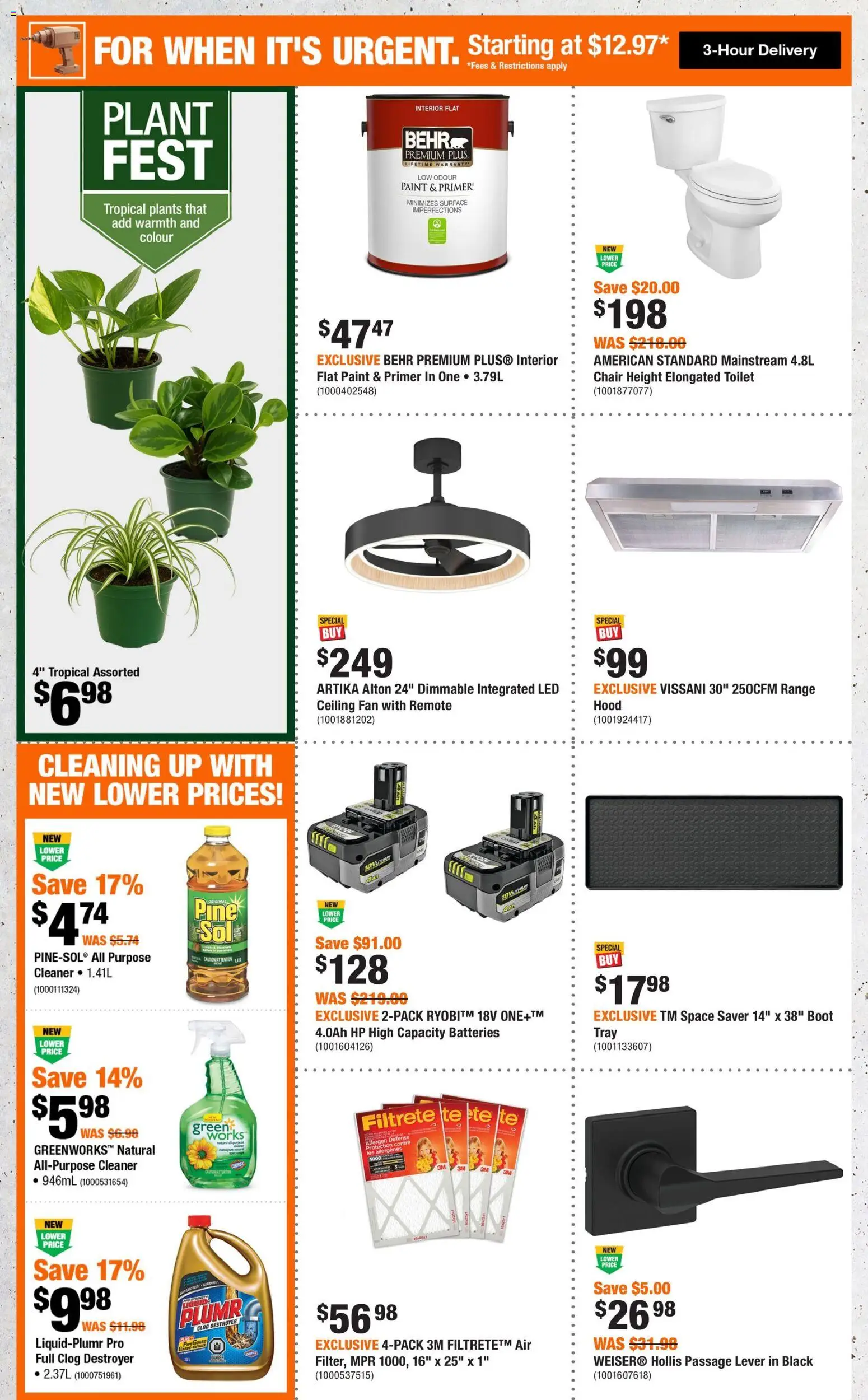 Home Depot flyer valid from 01.01.2026 | Page: 2 | Products: Fan, Chair