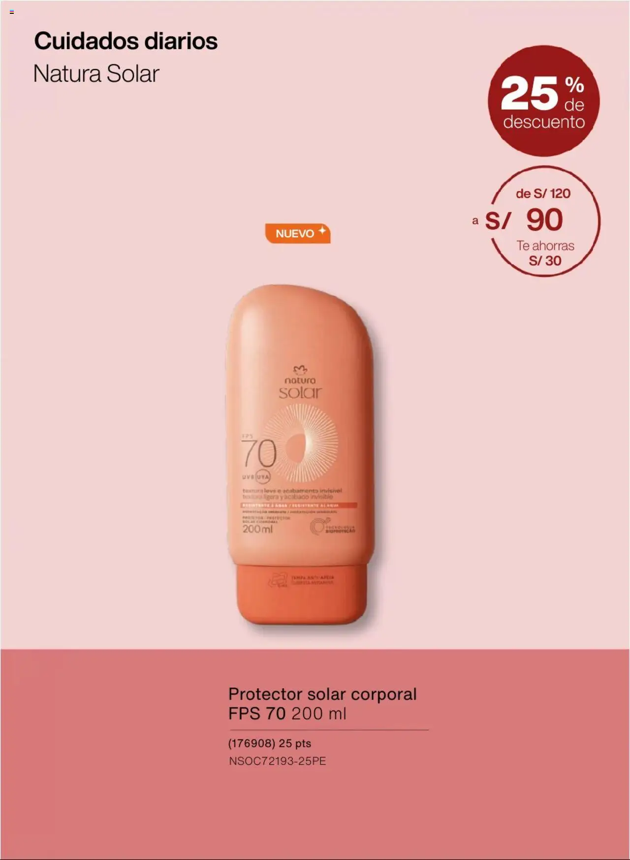 Catálogo Natura válido desde 03.10.2025 | Página: 58 | Productos: Protector solar, Té