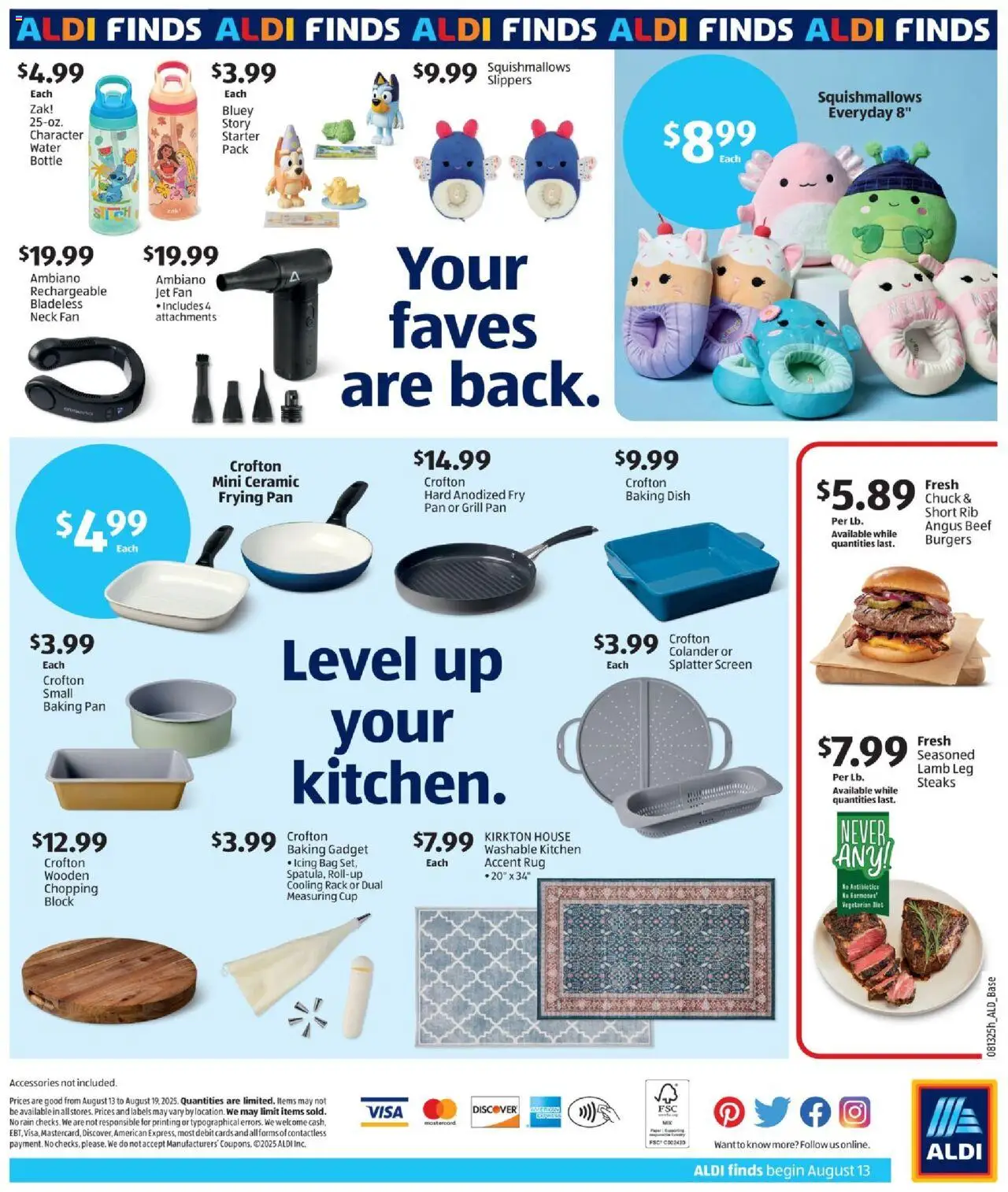 Aldi In Store Ad - valid from 13.08.2025 | Page: 2 | Products: Pan, Bag, Grill, Fan