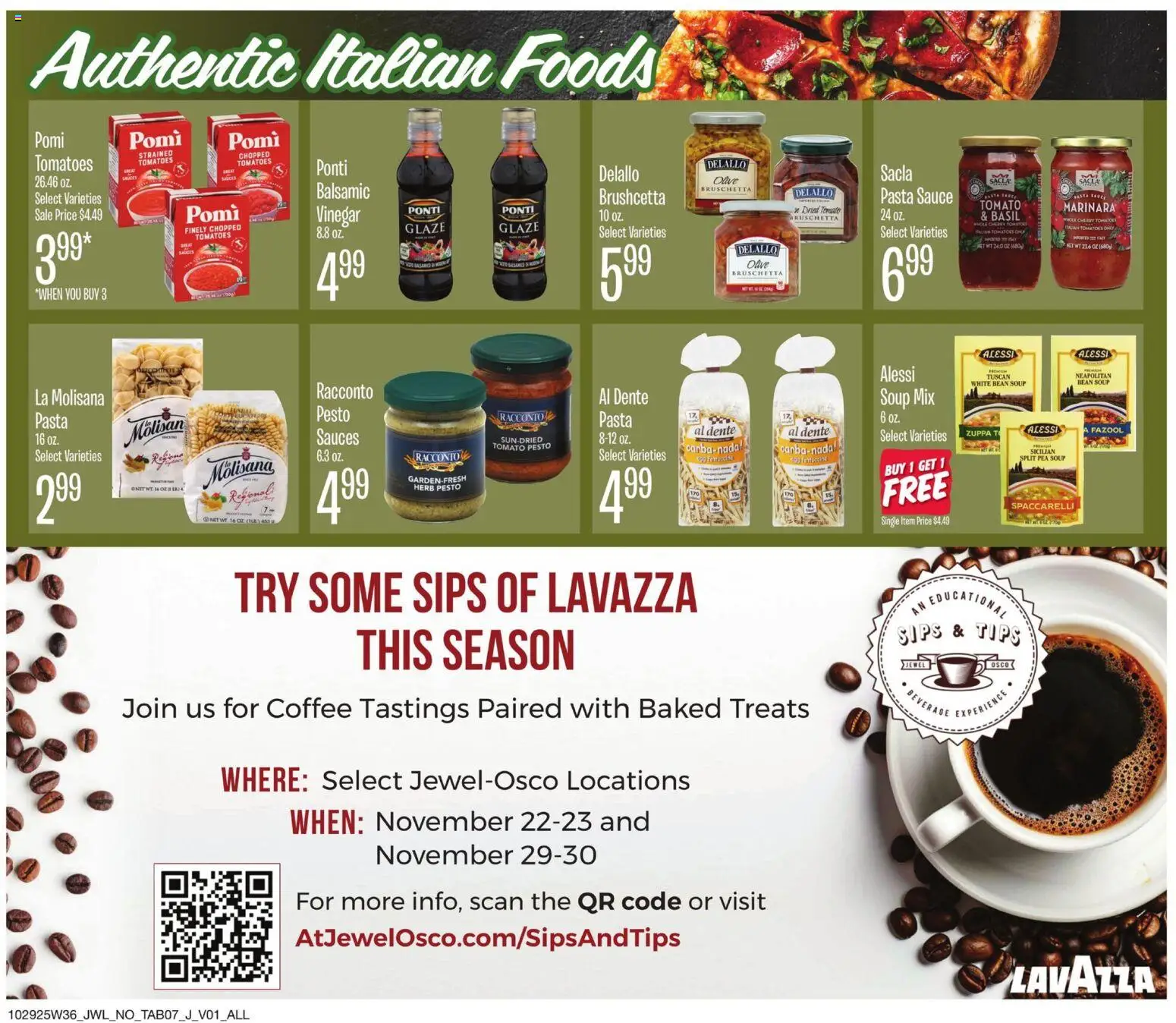 Jewel Osco Organics Guide - valid from 29.10.2025 | Page: 7 | Products: Coffee, Tomatoes, Sauce, Pea