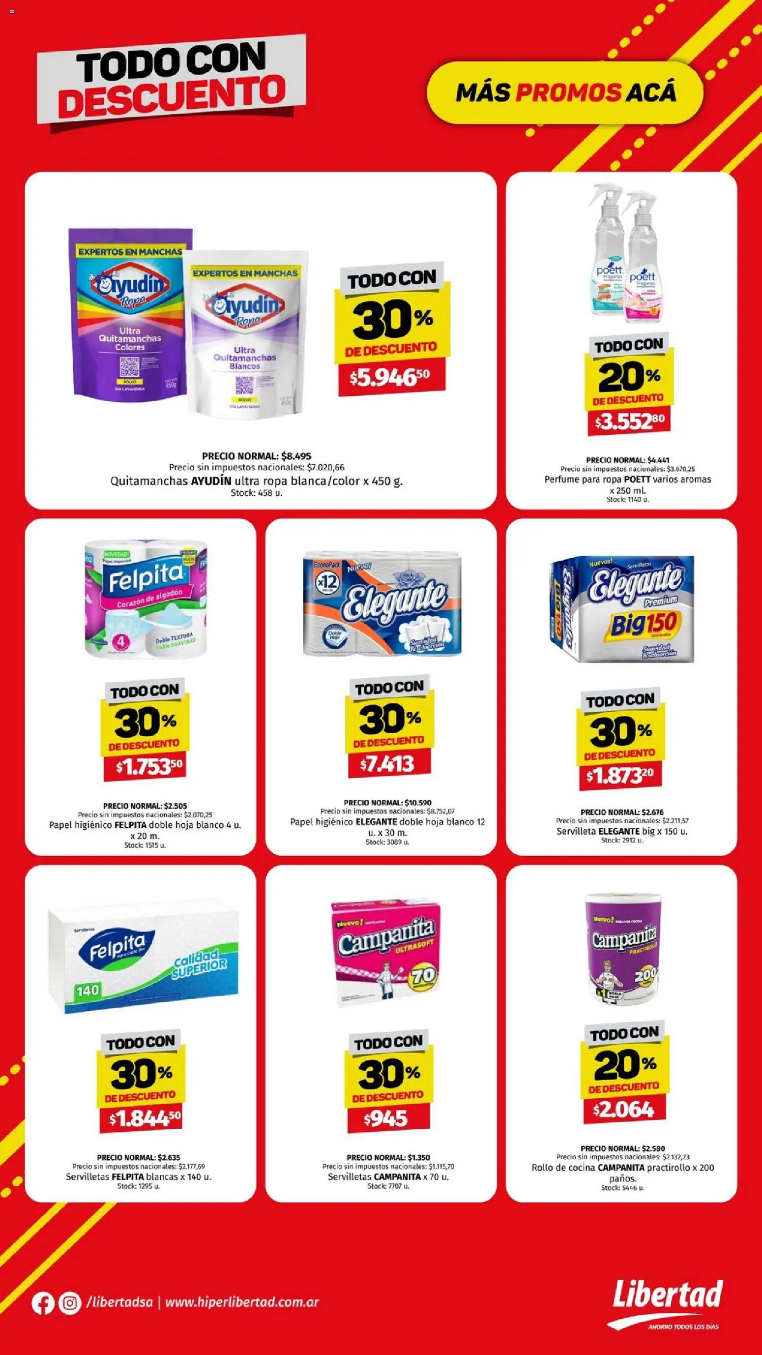 Hipermercado Libertad - Todo con sem 01 │ válido desde el 30.12.2025 | Página: 14 | Productos: Papel higiénico, Cocina, Perfume, Quitamanchas
