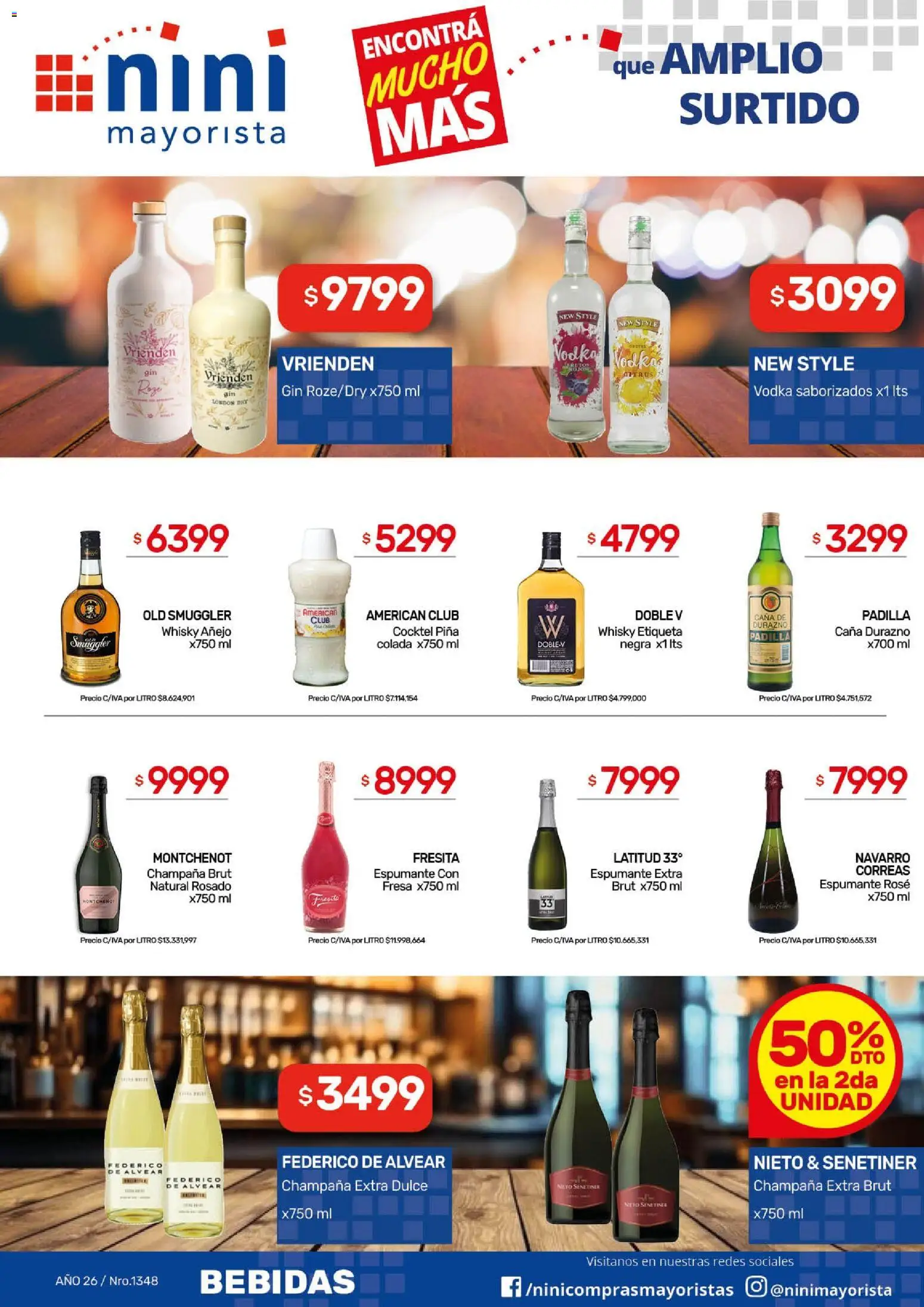 NINI Mayorista - Ofertas │ válido desde el 23.02.2026 | Página: 16 | Productos: Whisky, Durazno, Gin, Piña