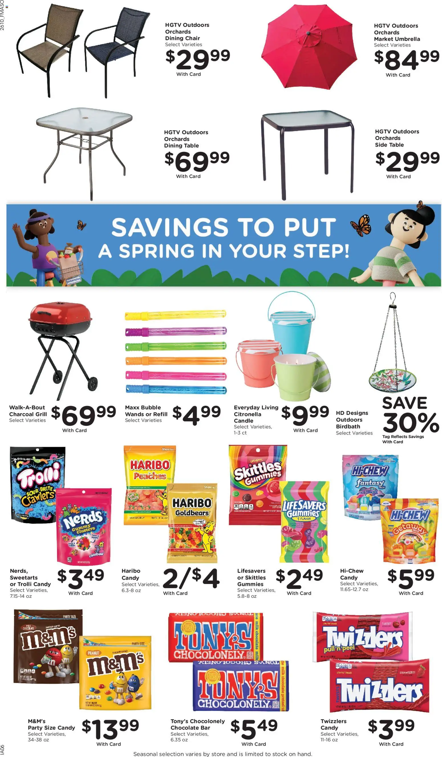 Fred Meyer Weekly Ad - valid from 08.04.2026 | Page: 13 | Products: Peaches, Table, Chair, Umbrella