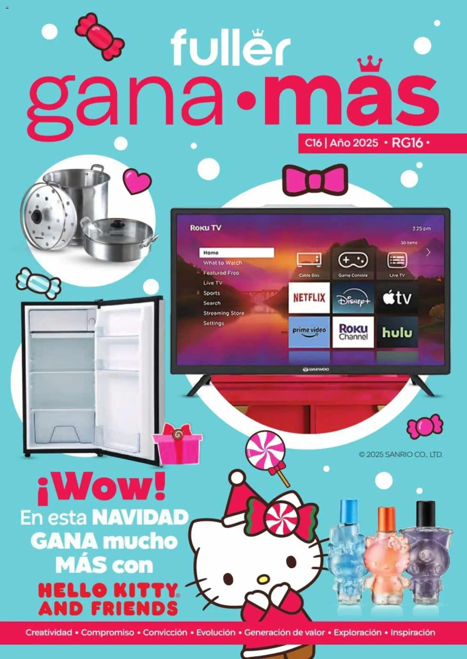 Nuevas ofertas de Fuller válidas en toda la República Mexicana desde el 12.11.2025. ¡Encuentra las mejores ofertas en Fuller Revista Gana Más C16! | Página: 1 | Productos: Cable, Video