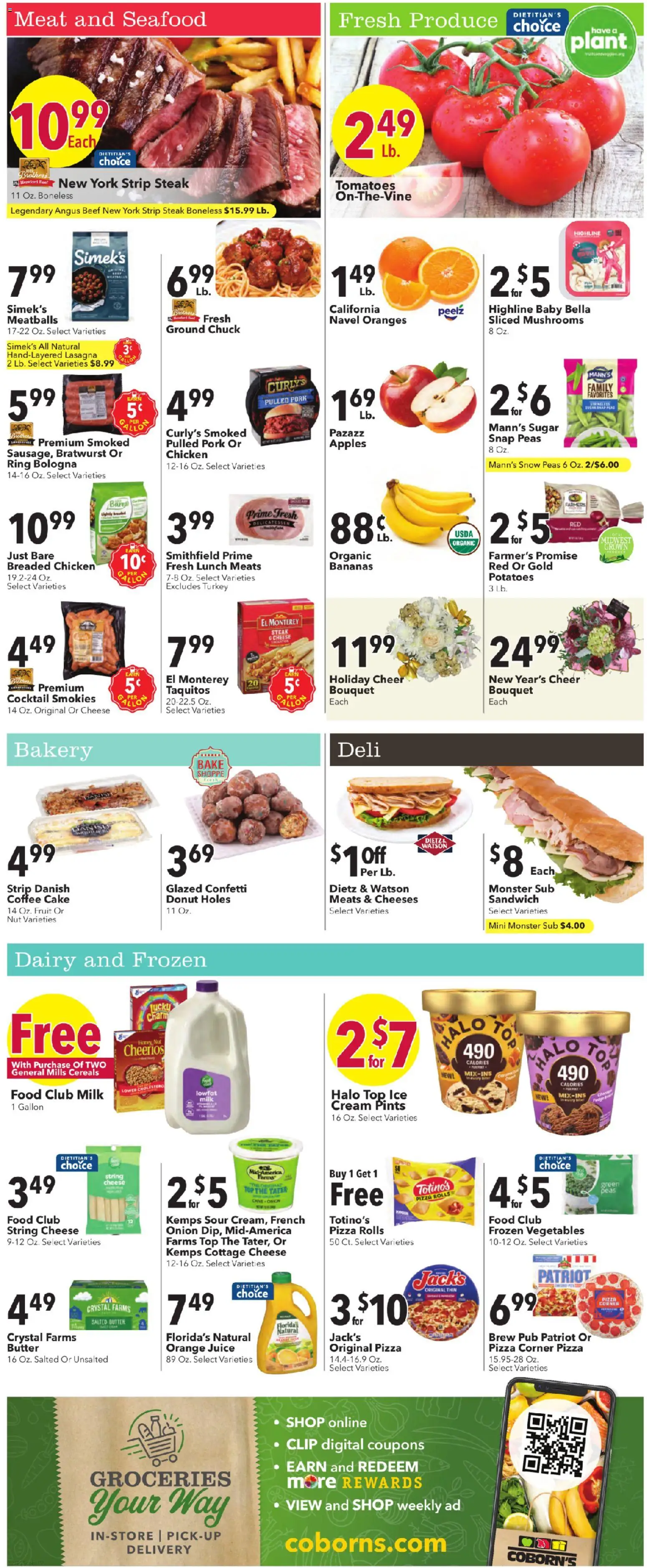 Coborn's Weekly Ad - valid from 31.12.2025 | Page: 4 | Products: Pizza, Beef, Cream, Potatoes