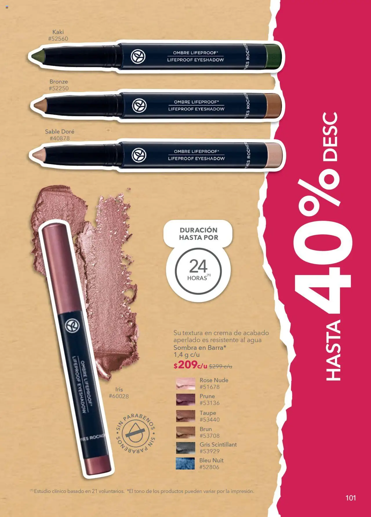 Nuevas ofertas de Yves Rocher válidas en toda la República Mexicana desde el 07.10.2025. ¡Encuentra las mejores ofertas en Yves Rocher - Campaña 14 2025! | Página: 103 | Productos: Crema, Agua, Sombra