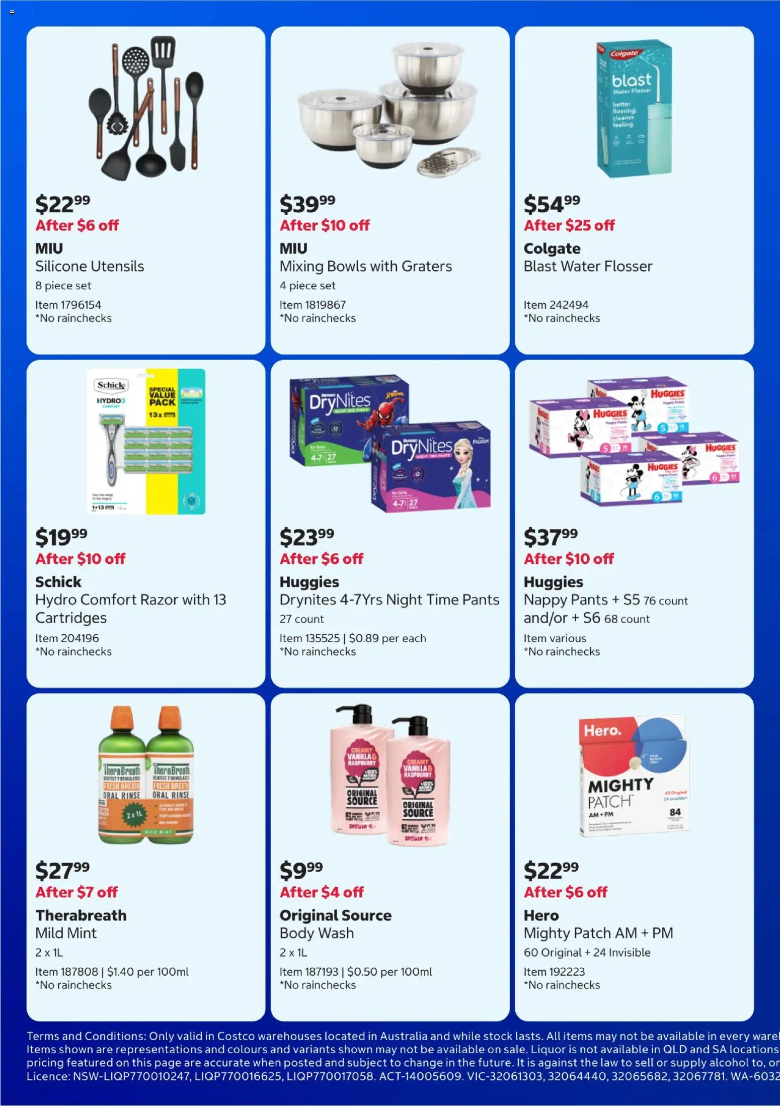 Costco catalogue - valid from 16.03.2026 | Page: 2 | Products: Shower, Razor, Water, Pants