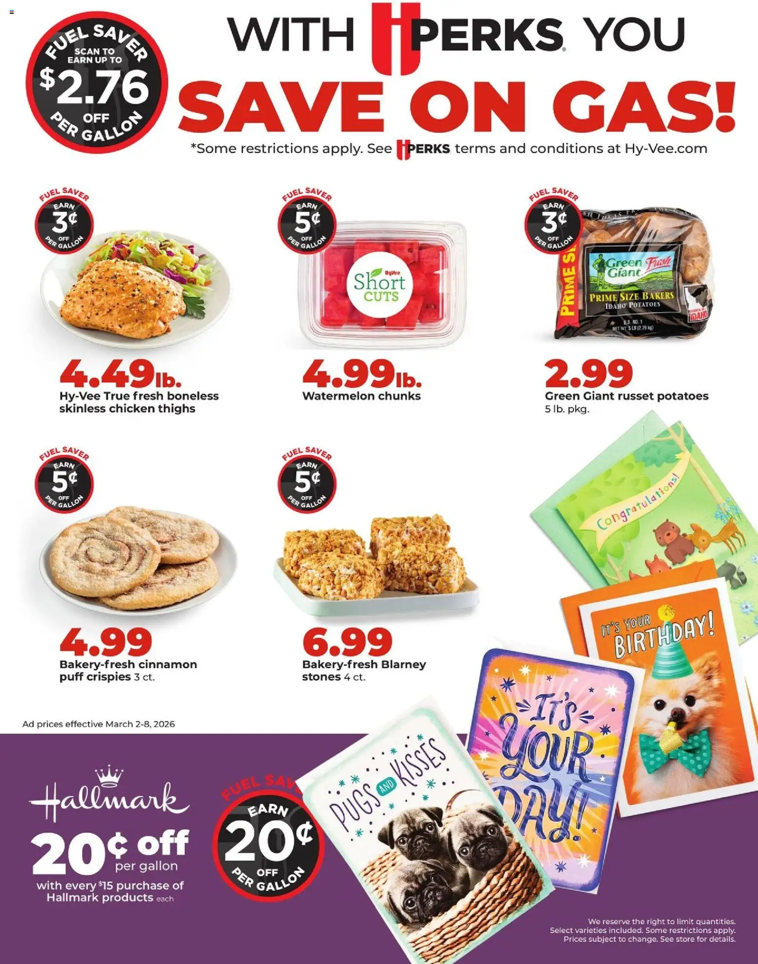 HyVee Weekly Ad - valid from 02.03.2026 | Page: 9 | Products: Potatoes, Watermelon