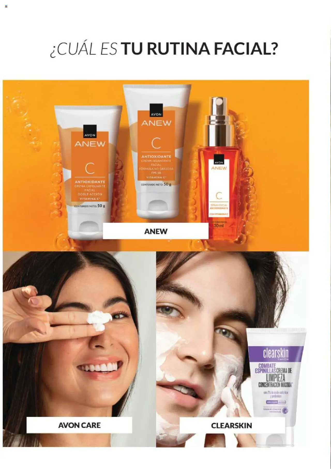 Nuevas ofertas de AVON válidas en toda la República Mexicana desde el 09.08.2025. ¡Encuentra las mejores ofertas en AVON - Campaña 13 2025! | Página: 130 | Productos: Crema de limpieza, Serum, Crema, Exfoliante facial