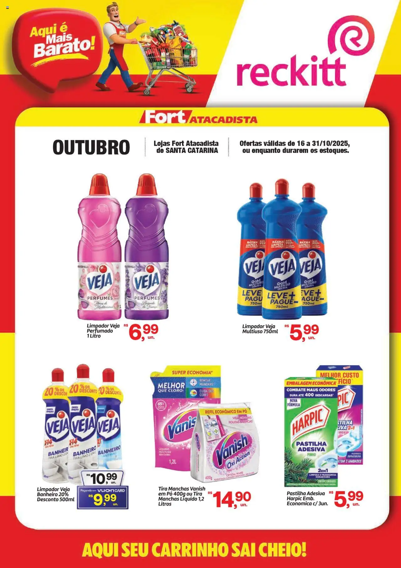 Fort Atacadista Folheto - válido de 16.10.2025 | Página: 1 | Produtos: Fragrância, Cloro, Perfumes, Vanish
