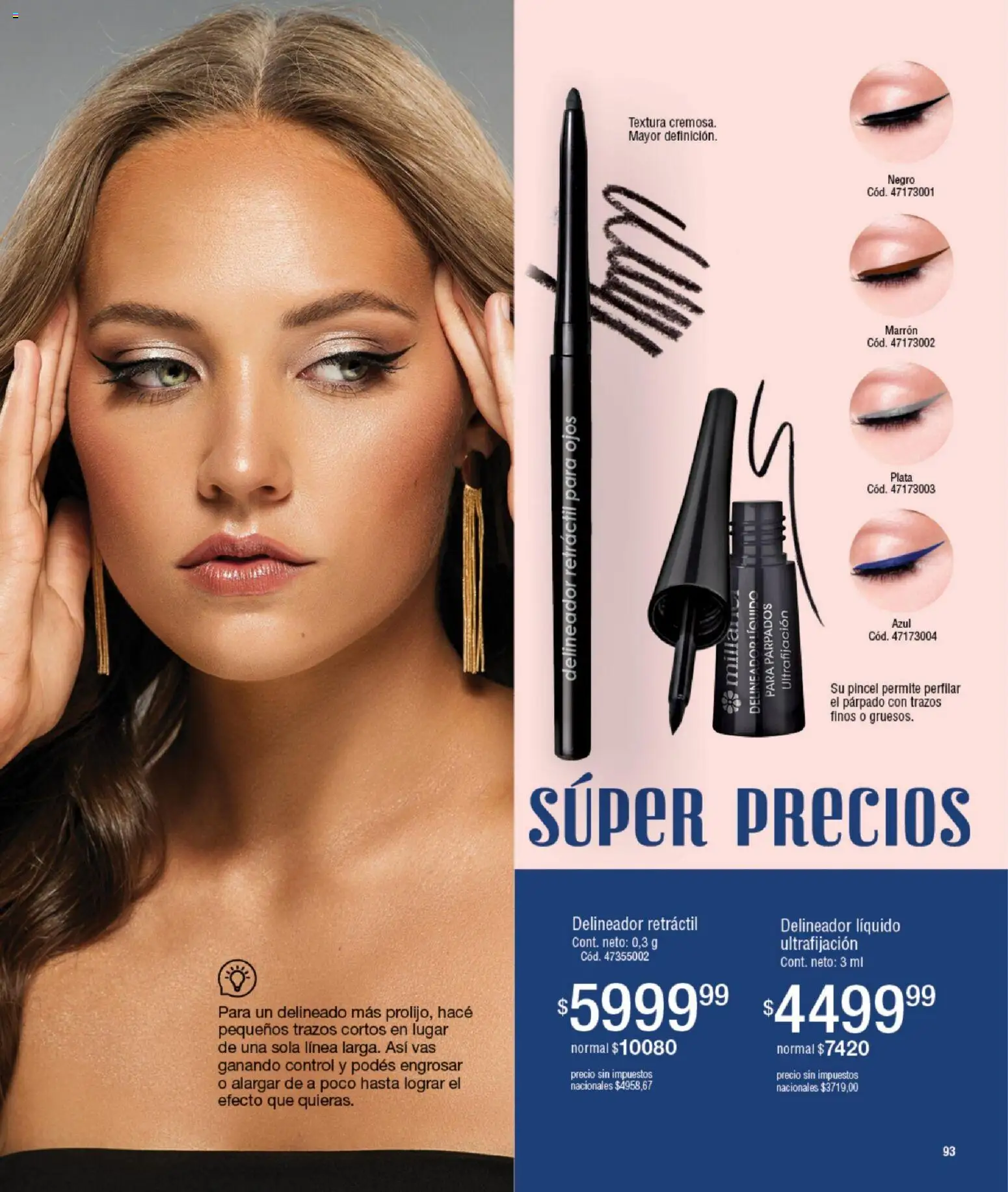 Millanel - Catálogo │ válido desde el 08.12.2025 | Página: 93 | Productos: Pincel, Delineador