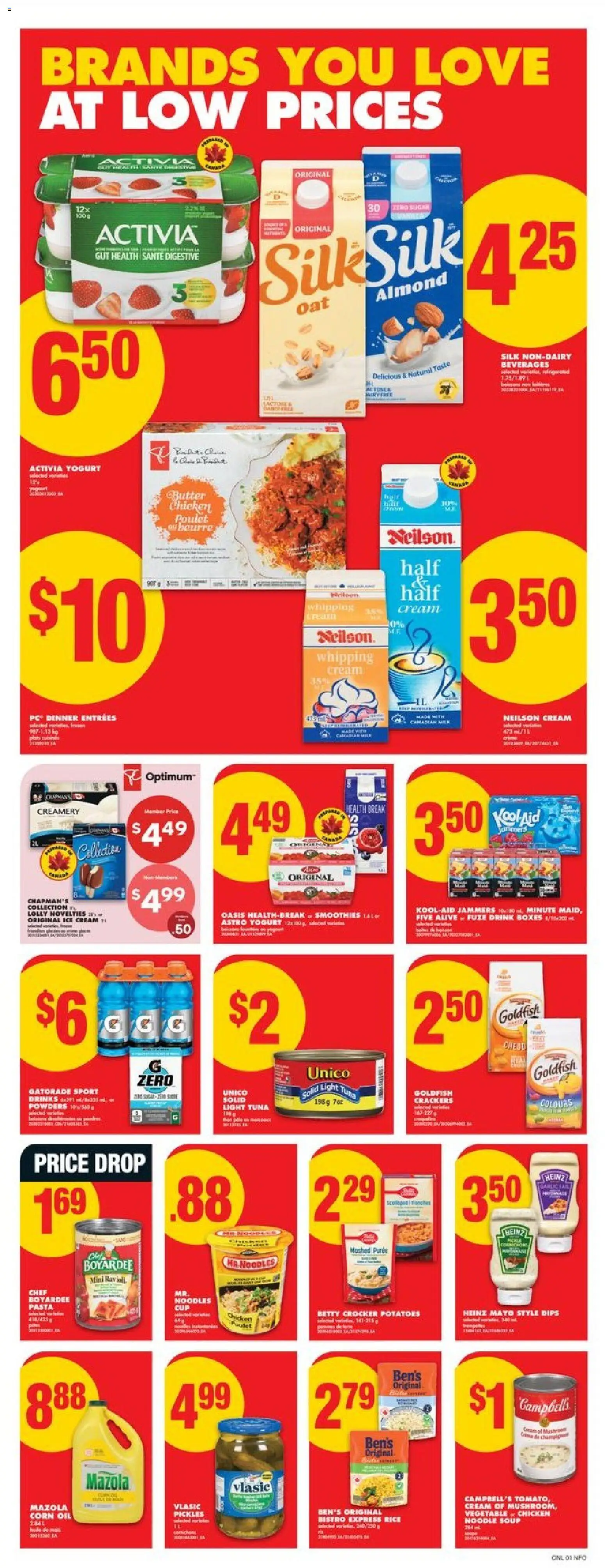 No Frills flyer valid from 12.02.2026 | Page: 9 | Products: Noodles, Cream, Potatoes, Oil