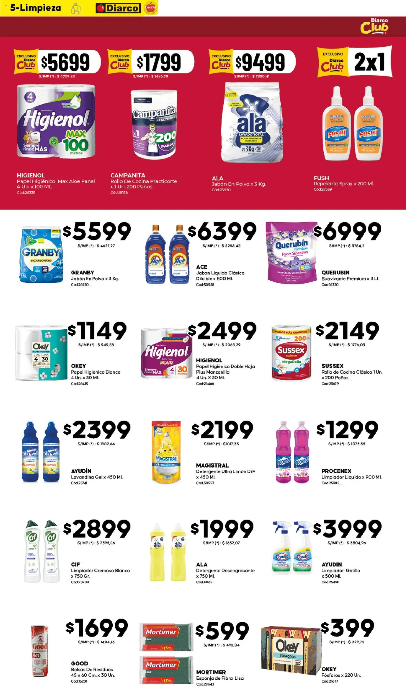 Diarco - Ofertas Diarco Barrio │ válido desde el 30.03.2026 | Página: 5 | Productos: Repelente, Lavandina, Jabón, Detergente