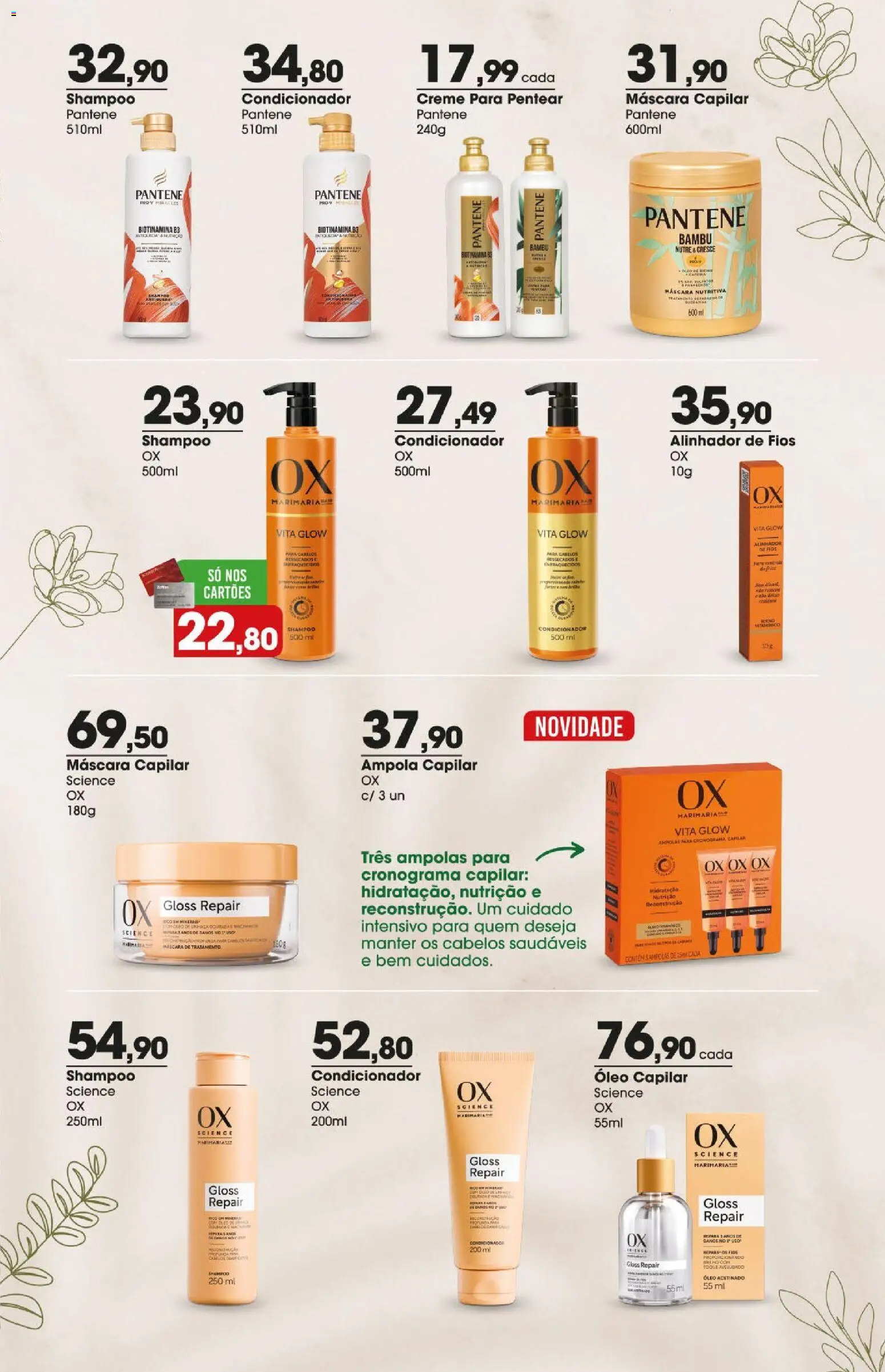 Zaffari Folheto - válido de 18.12.2025 | Página: 3 | Produtos: Shampoo, Condicionador, Óleo, Creme para pentear