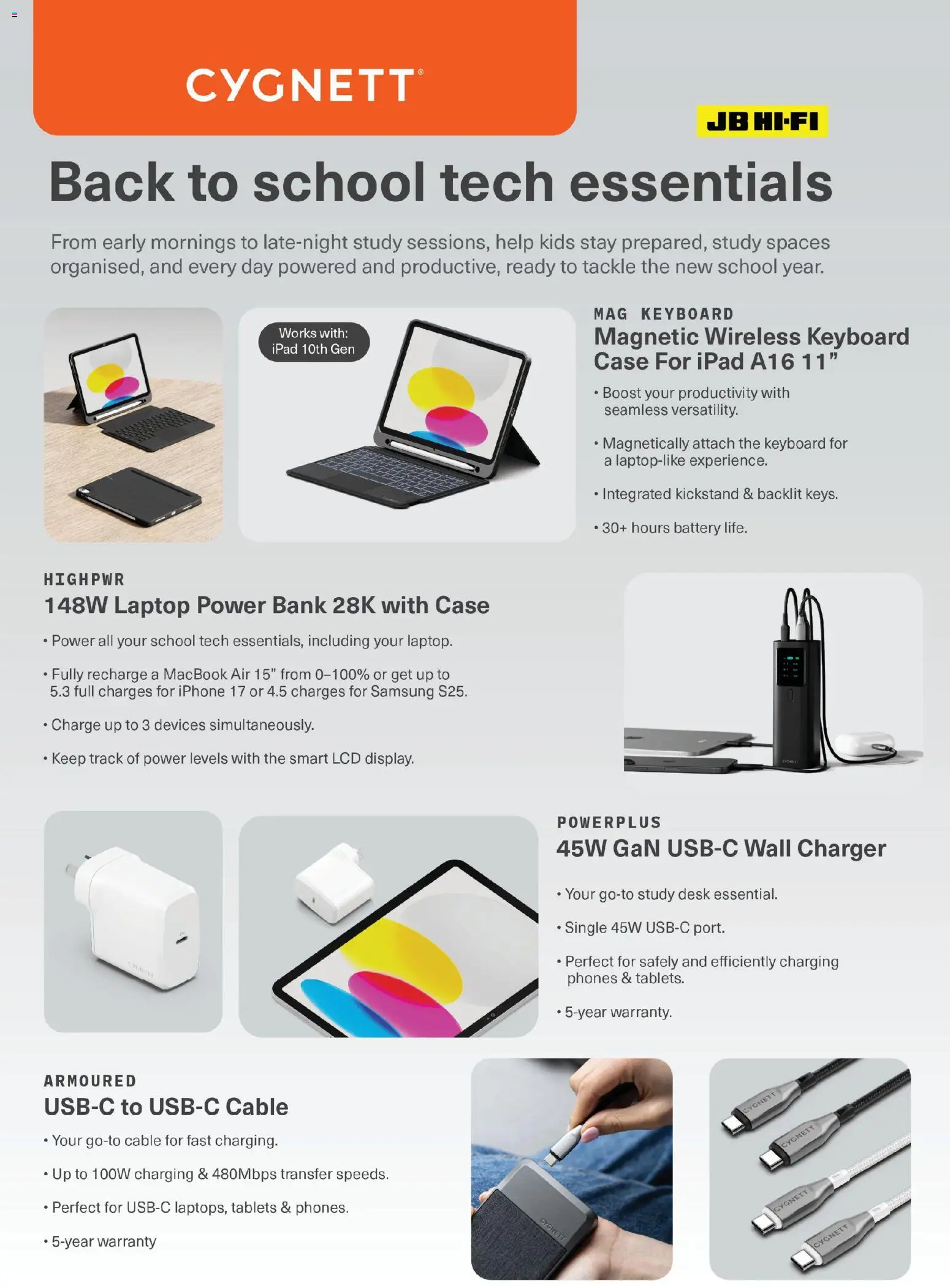 JB Hi-Fi catalogue - valid from 01.01.2026 | Page: 61 | Products: Desk, Keyboard, Laptop, Tablets