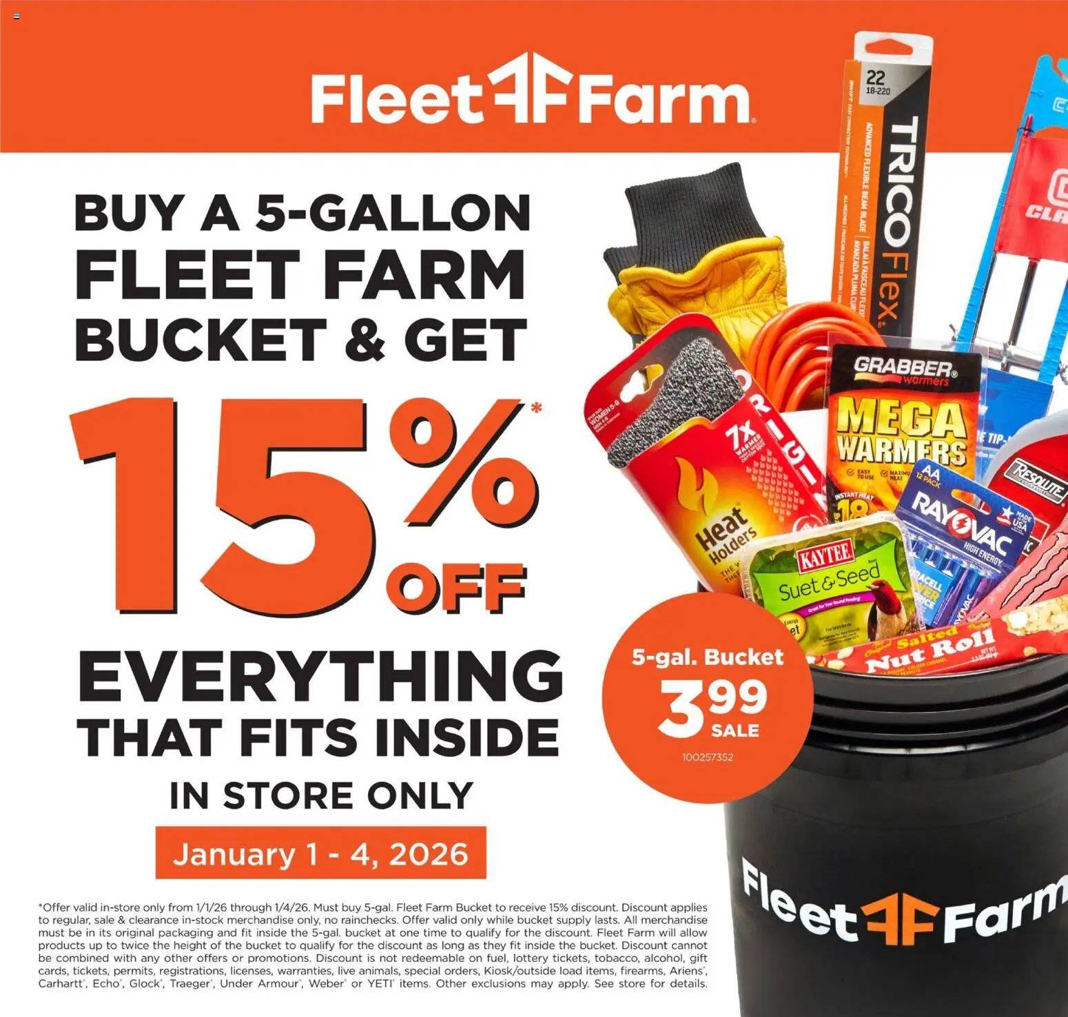 Mills Fleet Farm Ad - valid from 01.01.2026 | Page: 1