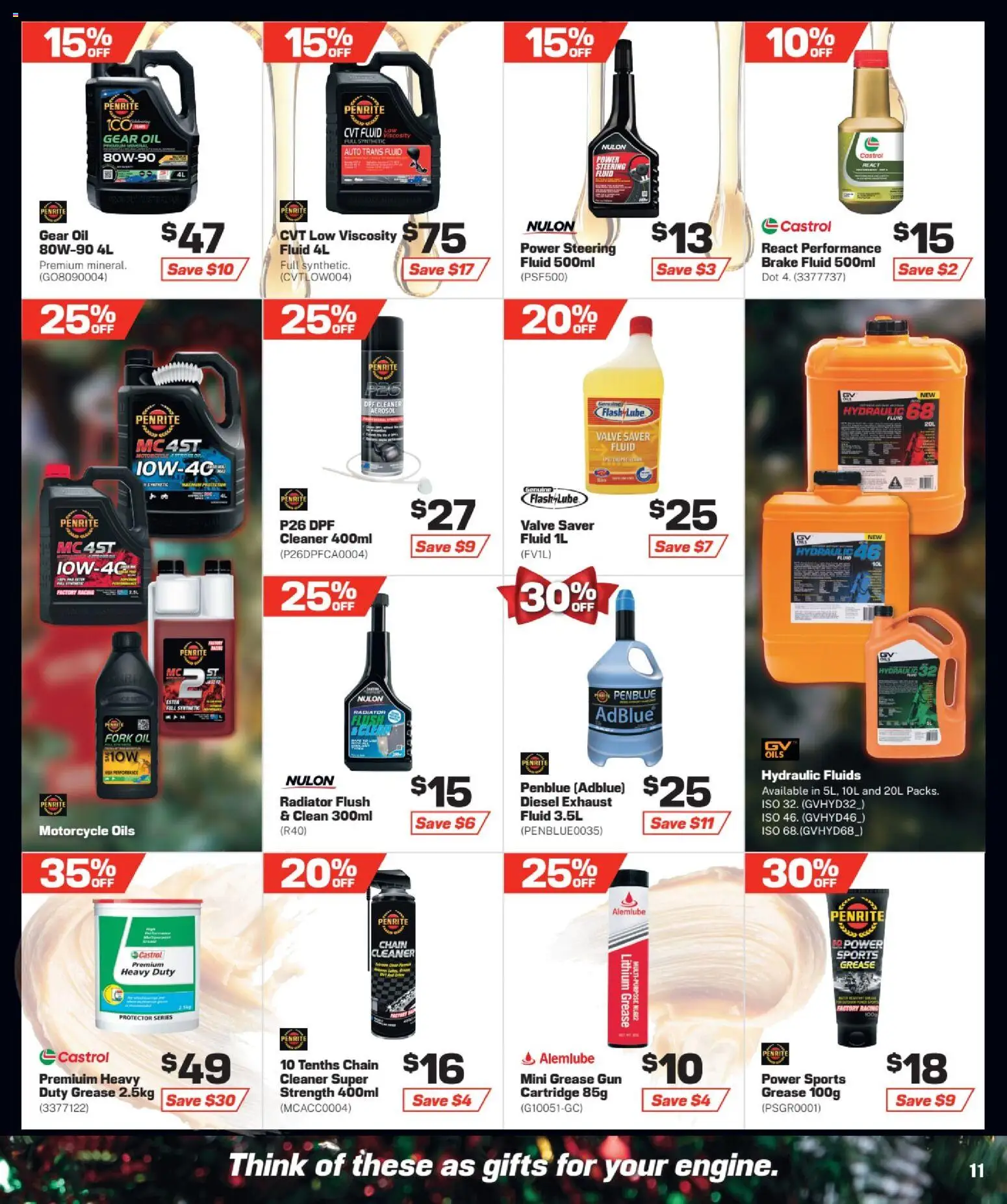 Repco catalogue - valid from 01.12.2025 | Page: 11 | Products: Chain, Cleaner, Oil, Radiator