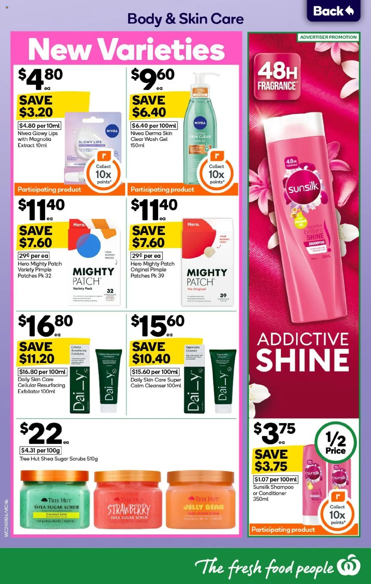 Woolworths catalogue - valid from 24.09.2025 | Page: 46 | Products: Shampoo, Scrub, Sugar, Lime
