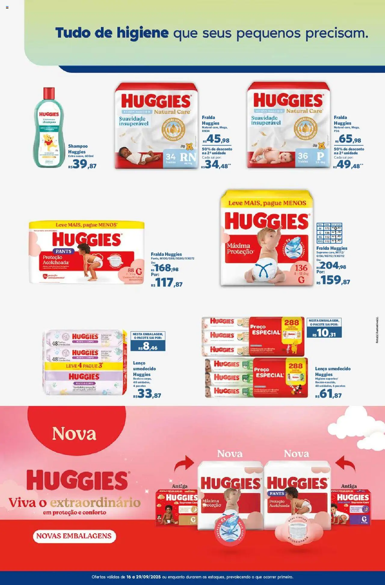 Sam's Club Folheto - válido de 16.09.2025 | Página: 4 | Produtos: Shampoo, Lenço, Lenço umedecido, Fraldas