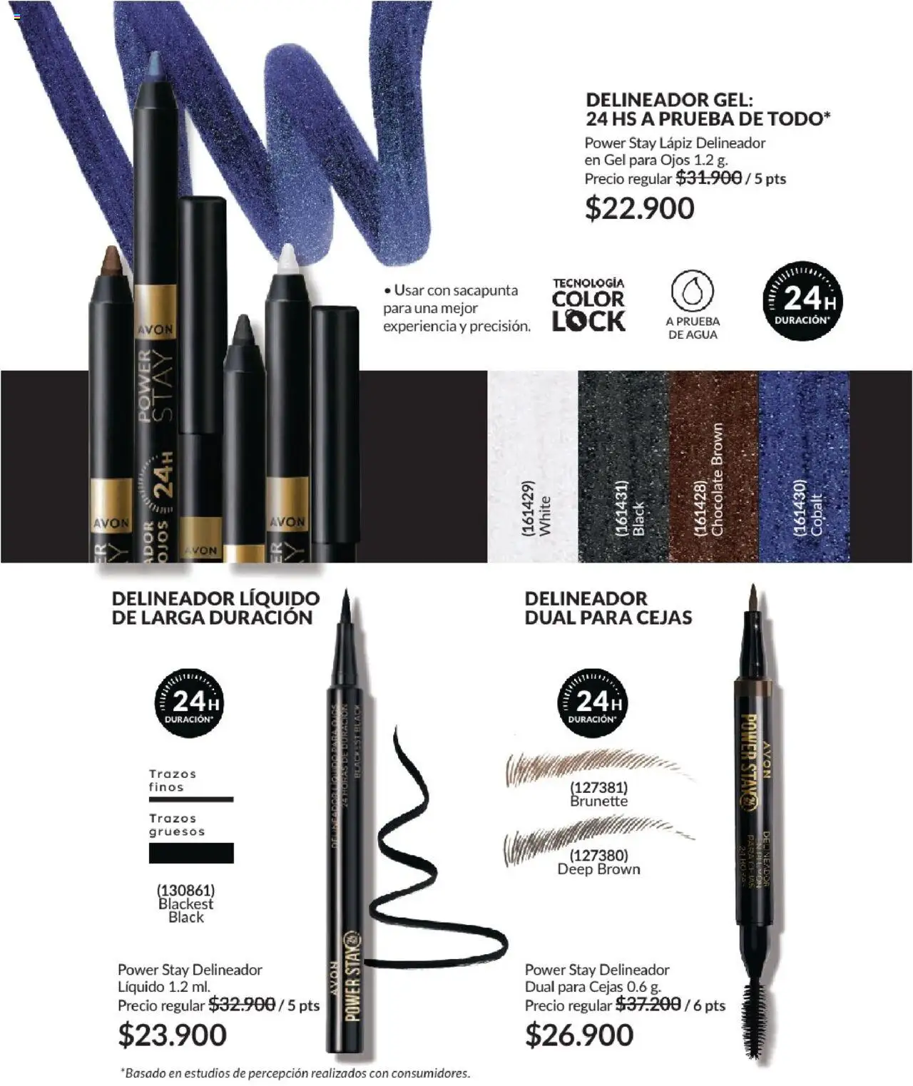 Avon revista - valida desde el 01.08.2025 | Página: 49 | Productos: Agua, Delineador, Chocolate