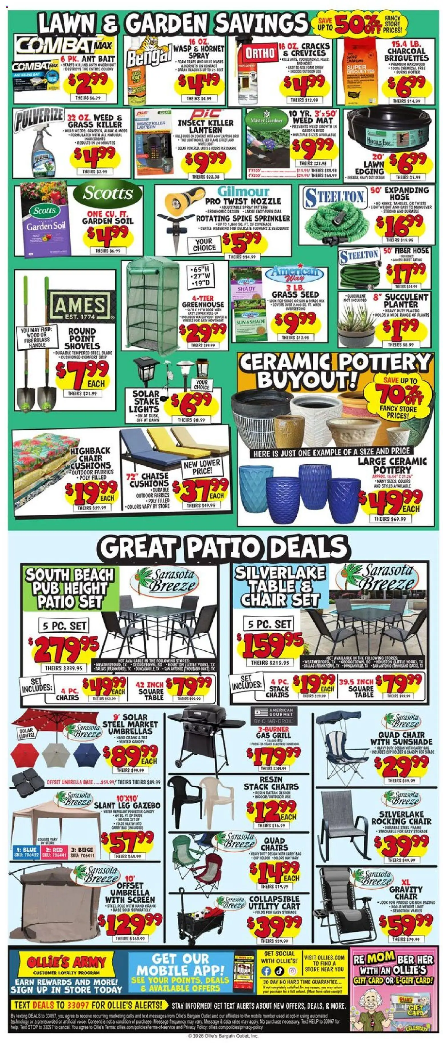Ollie's Weekly Ad - valid from 22.04.2026 | Page: 4 | Products: Table, Chair, Water, Bait
