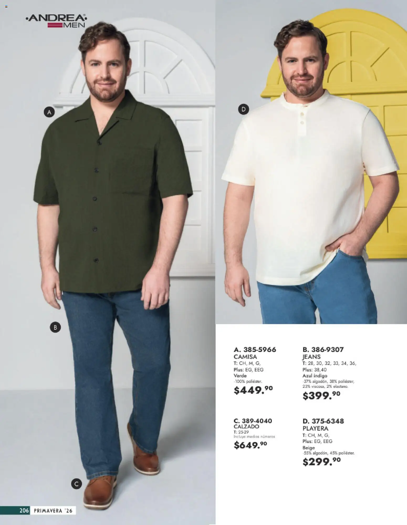 Nuevas ofertas de Andrea válidas en toda la República Mexicana desde el 25.01.2026. ¡Encuentra las mejores ofertas en Andrea catálogo Vestir Caballero ! | Página: 48