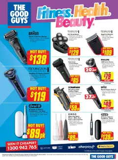 Preview of The Good Guys  Catalogue  - valid from 28.01.2026 | Page: 17 | Products: Water, Toothbrush, Electric shaver, Electric toothbrush